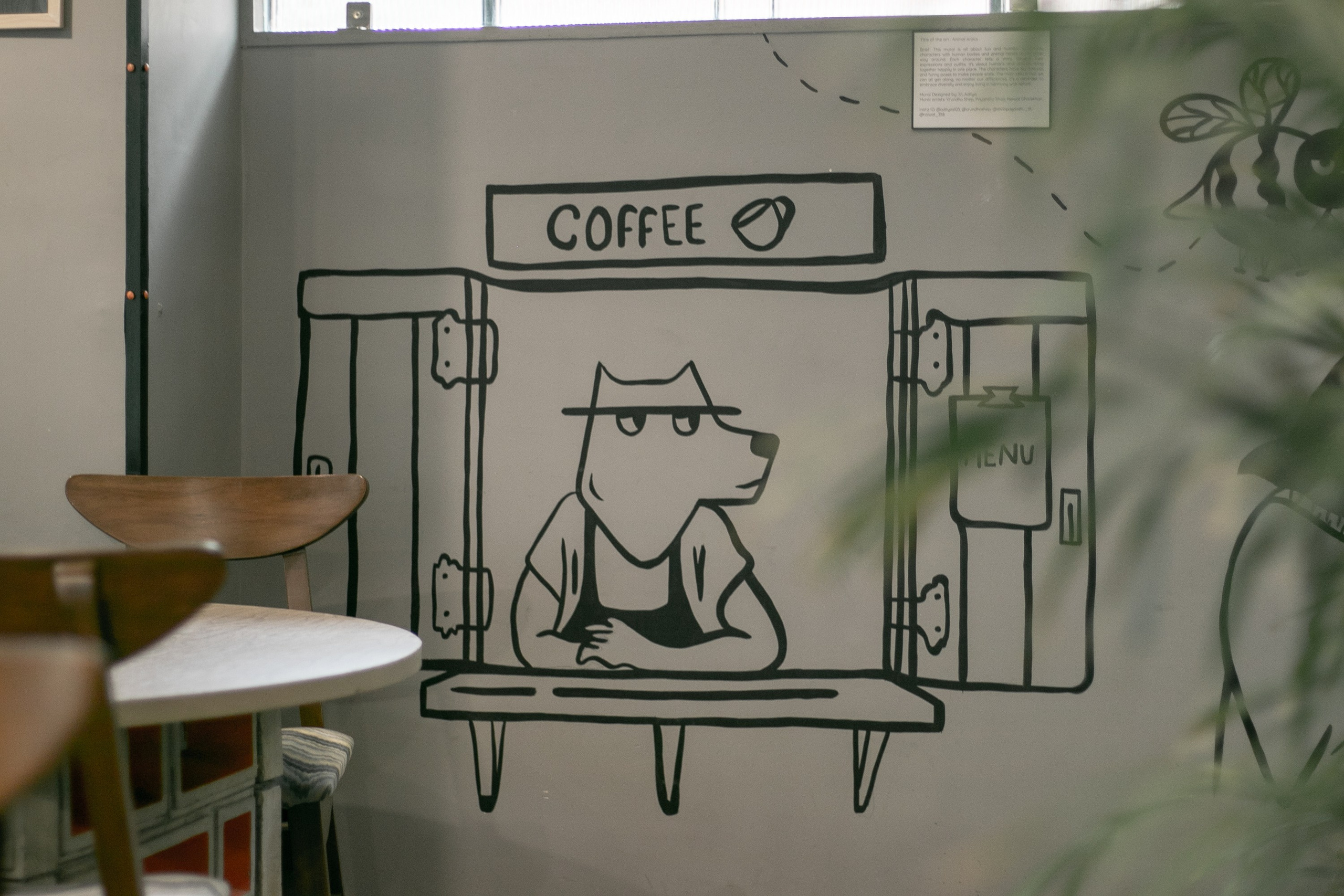 Nook Cafe Wall Mural Design