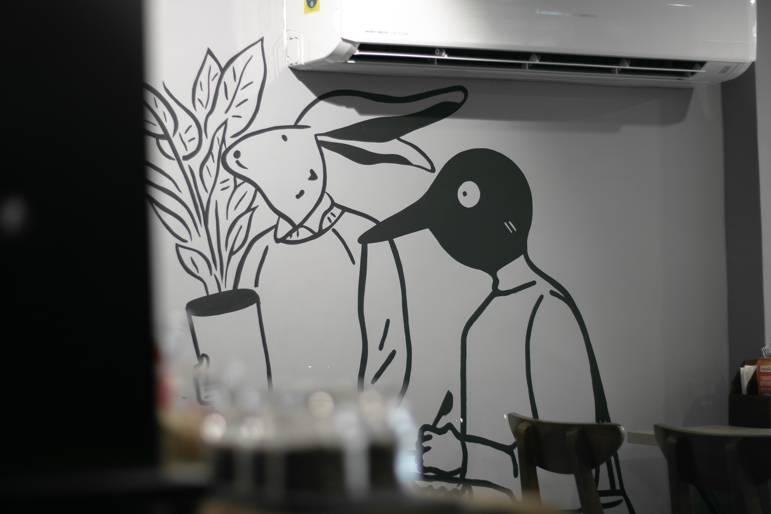 Nook Cafe Wall Mural Design