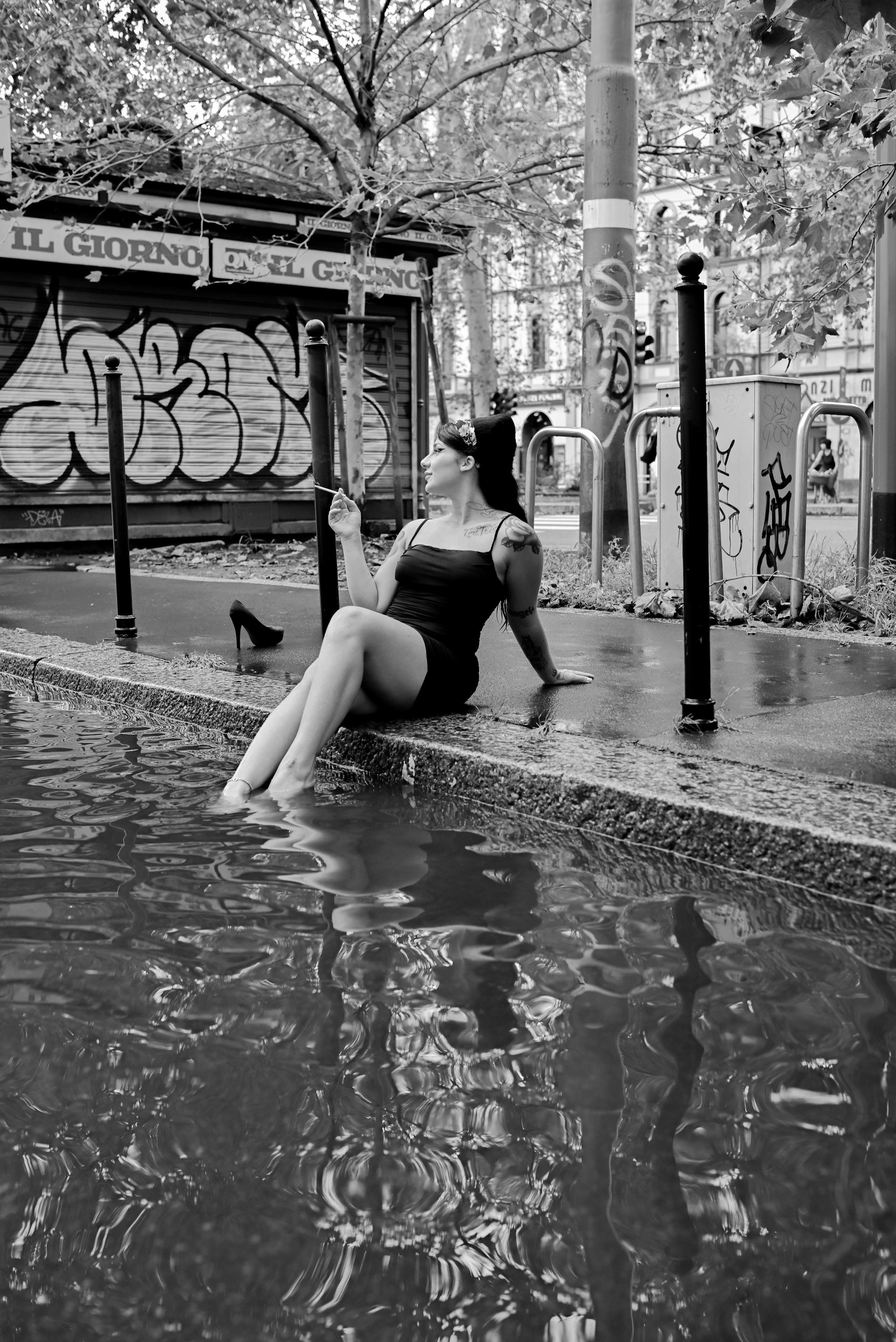 Scatti per far andare l’acqua di traverso all’ex