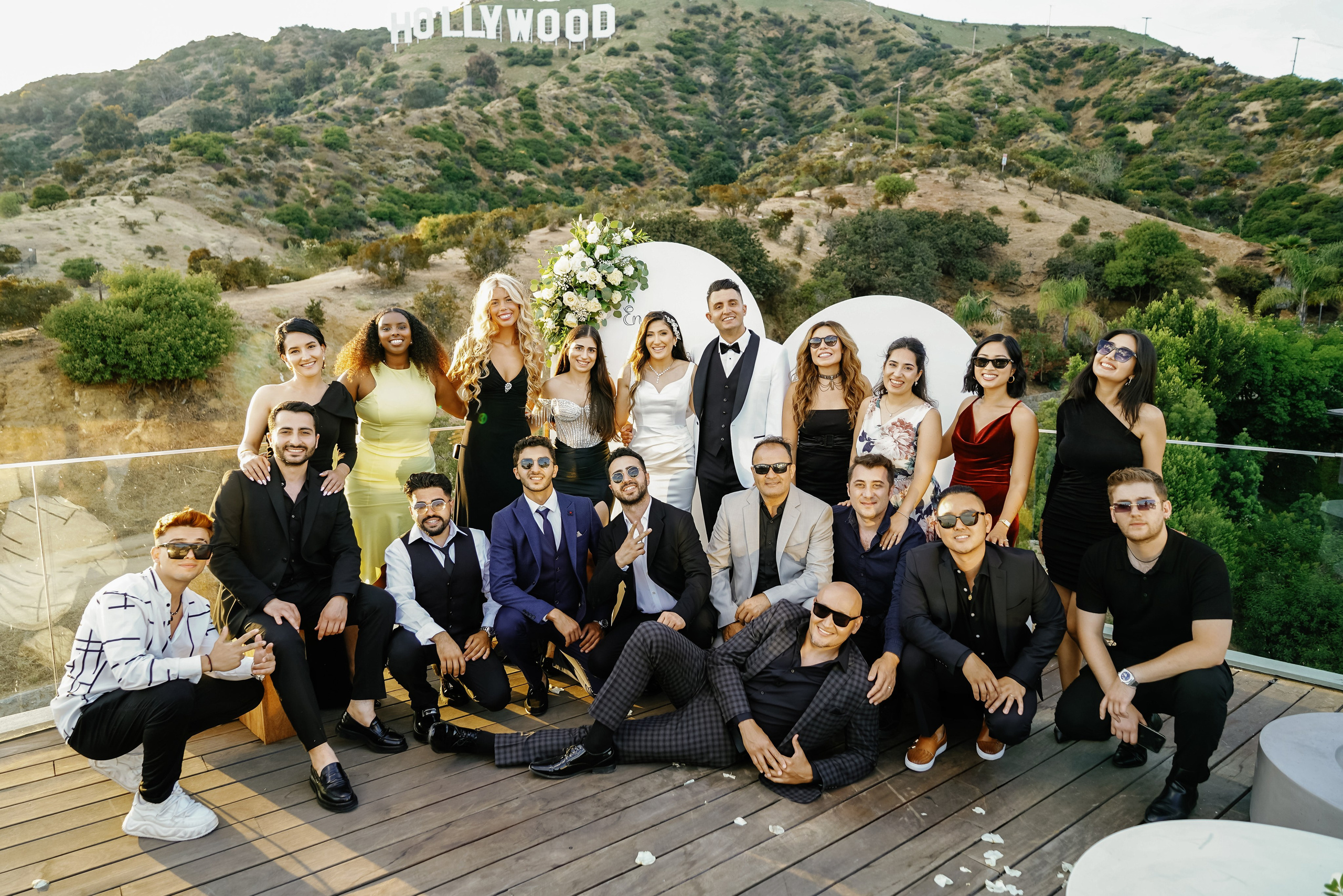 Wedding at the Hollywood Sign Venue, Los Angeles, California. Wedding Photography & Videography Team in California, Los Angeles, San Francisco, San Diego and Travel