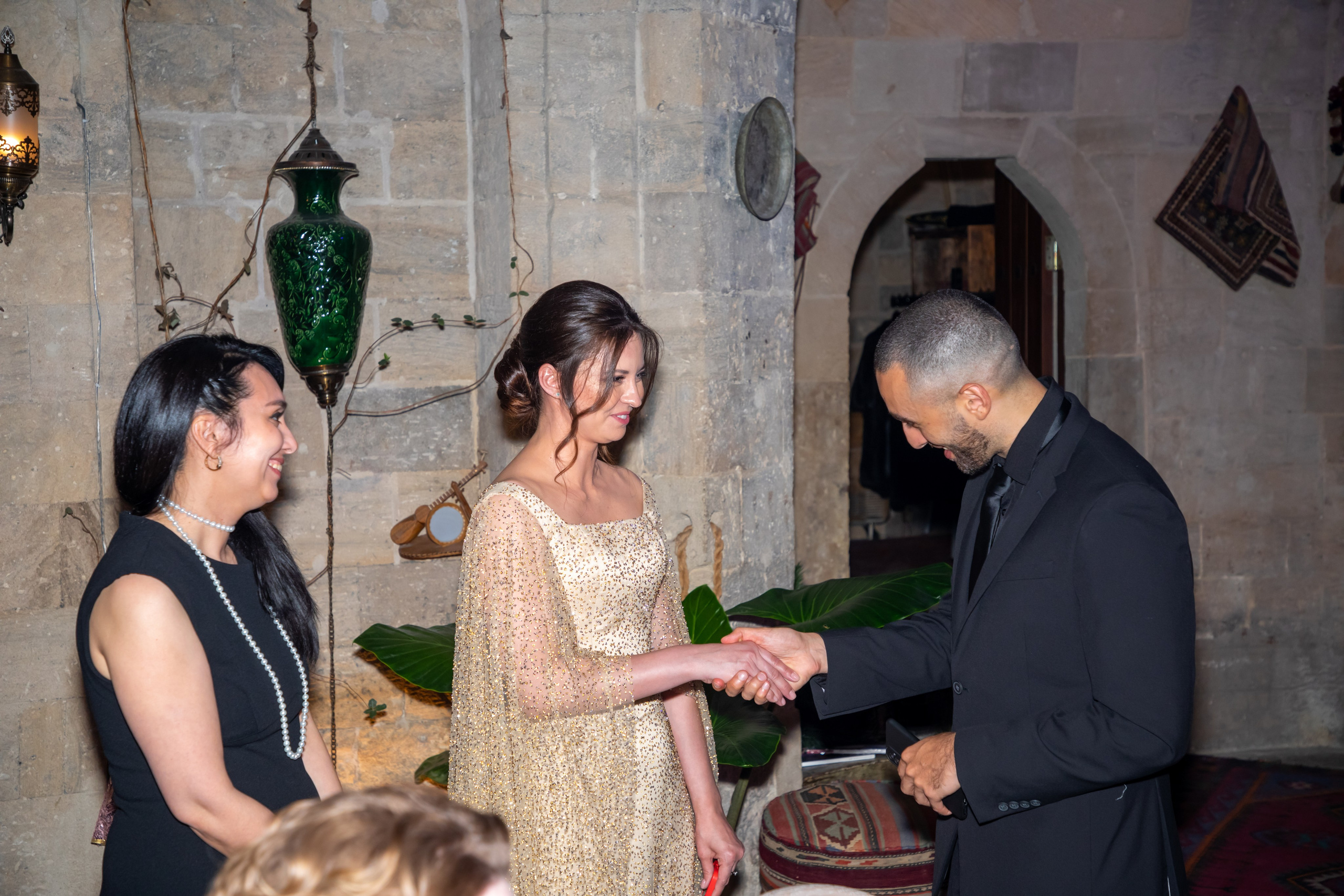 Gala-Dinner with the French Countess, the main etiquette expert Marie de Tilly. Baku Photographer