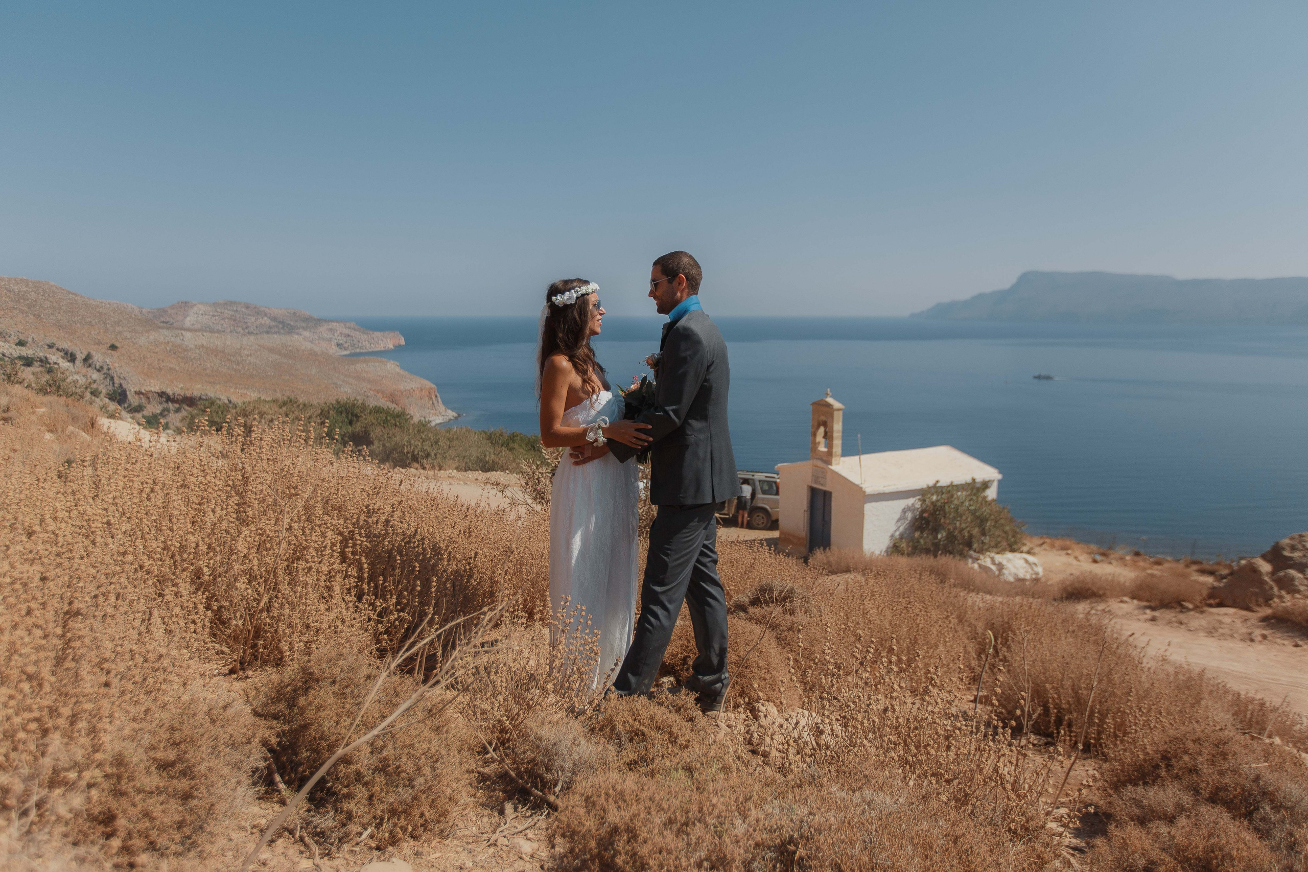 Marino & Steffi, Crete. Denny Savon — Photographer in Santorini | Weddings, Love Stories & Flying Dress