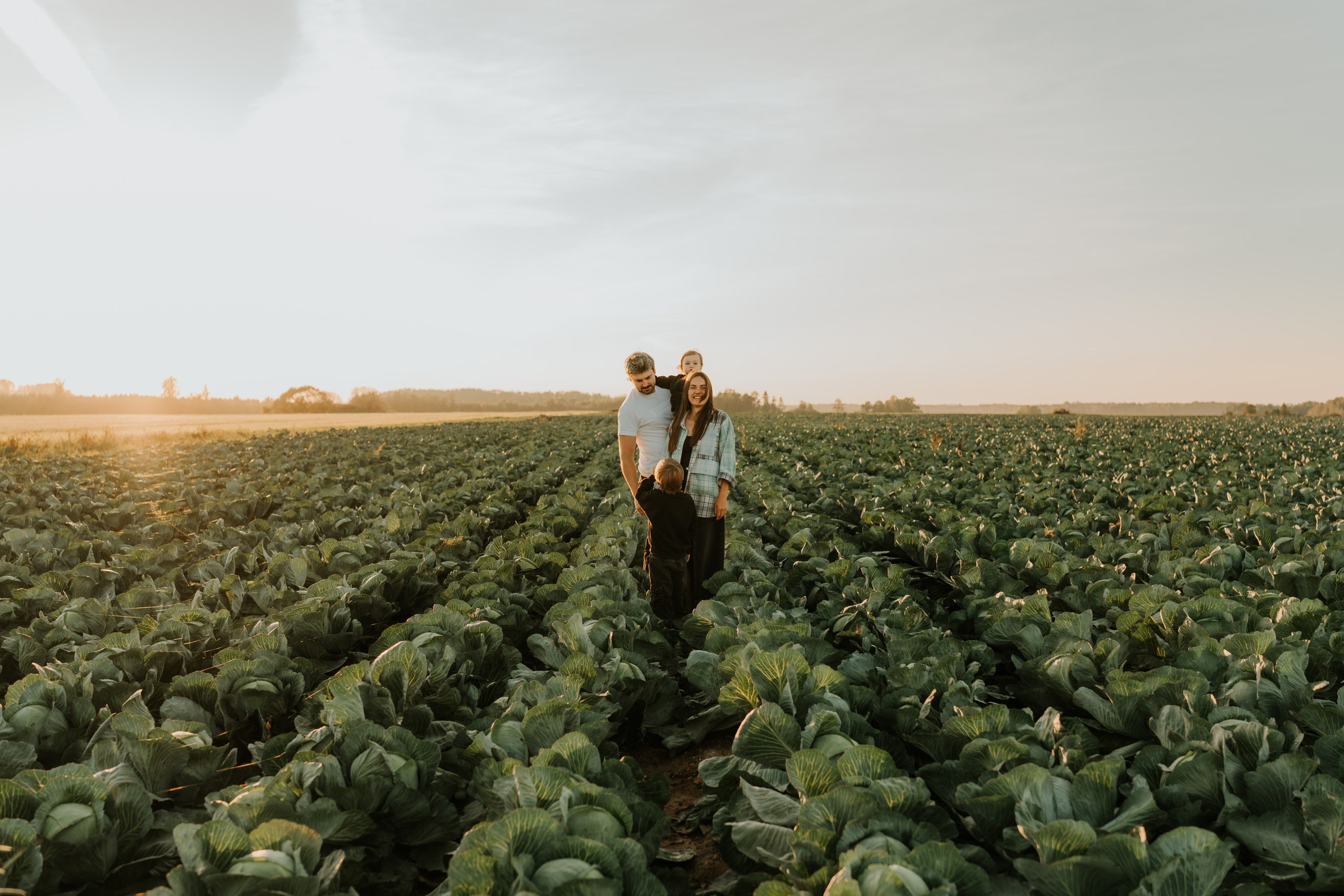 FAMILY IN CABBAGES. Dagneshi Photography