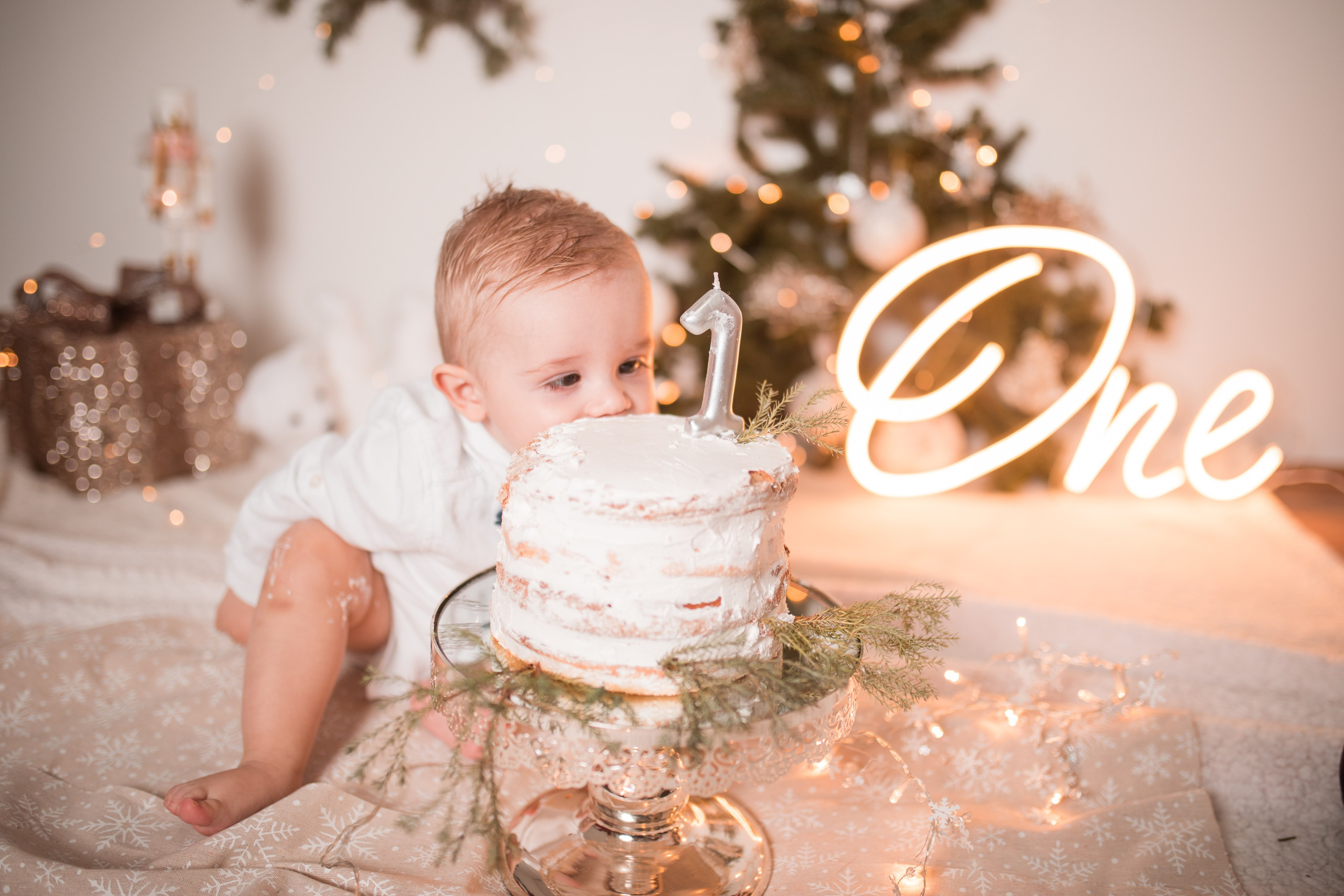 ILIJA 1TH BIRTHDAY SMASH CAKE. HOME