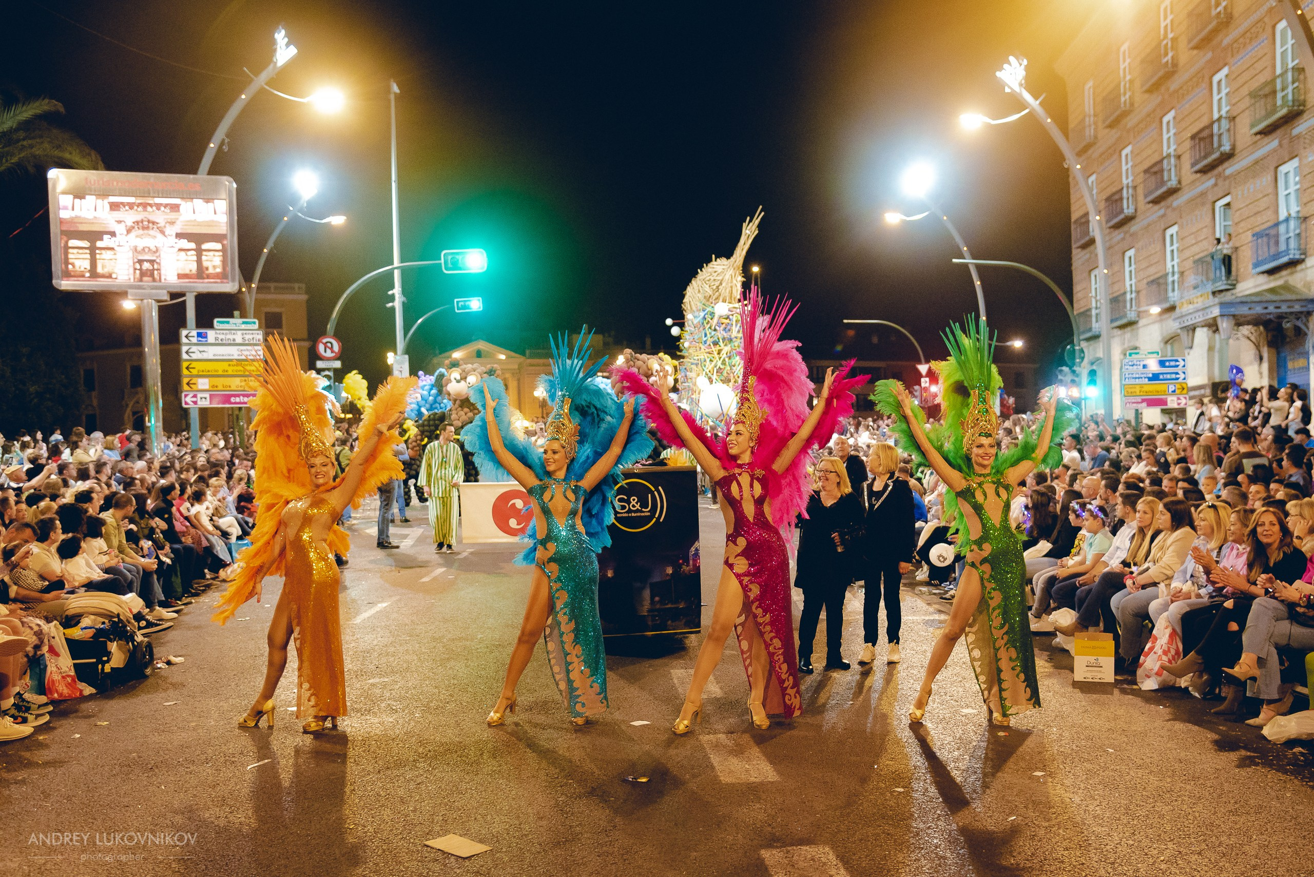 Photo report from the night carnival in Murcia | Reportage photographer Andrey Lukovnikov