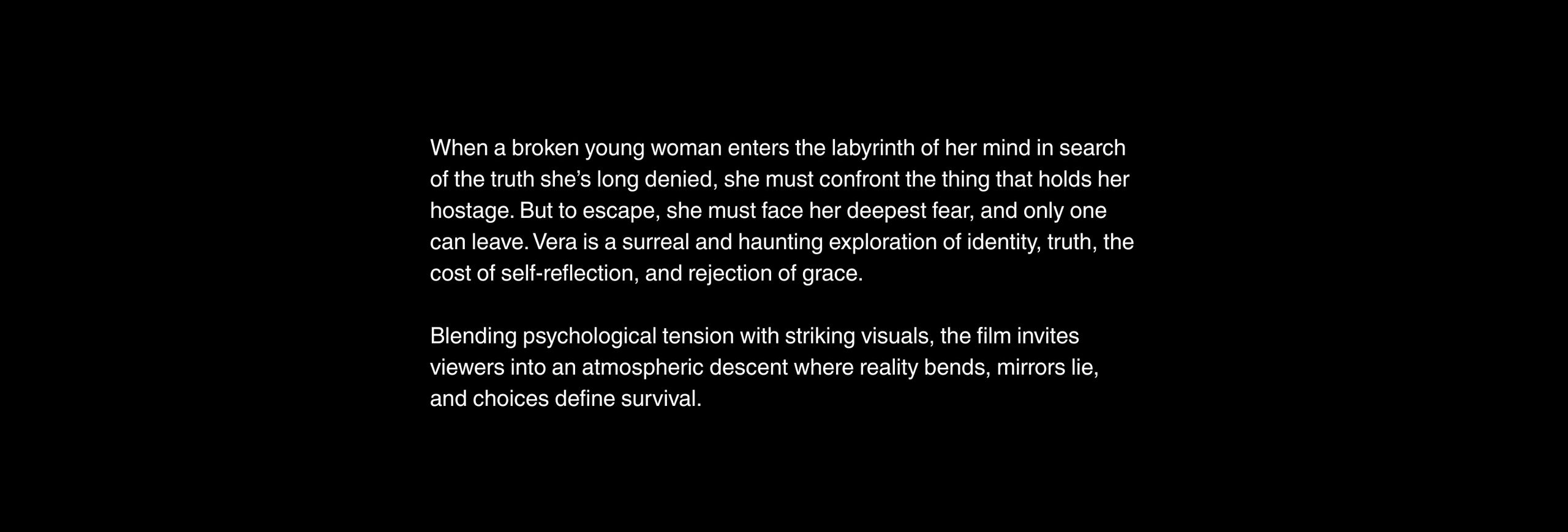 “VERA” — SHORT FILM (2025). Versoluna