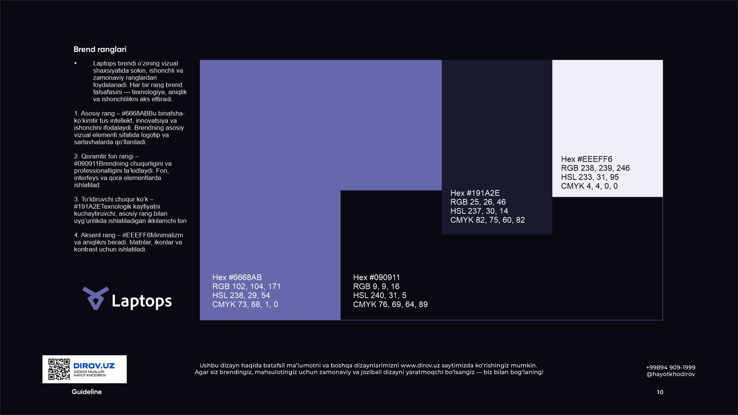 Laptops  — Logotip. Dirov — Hayot Khodirov