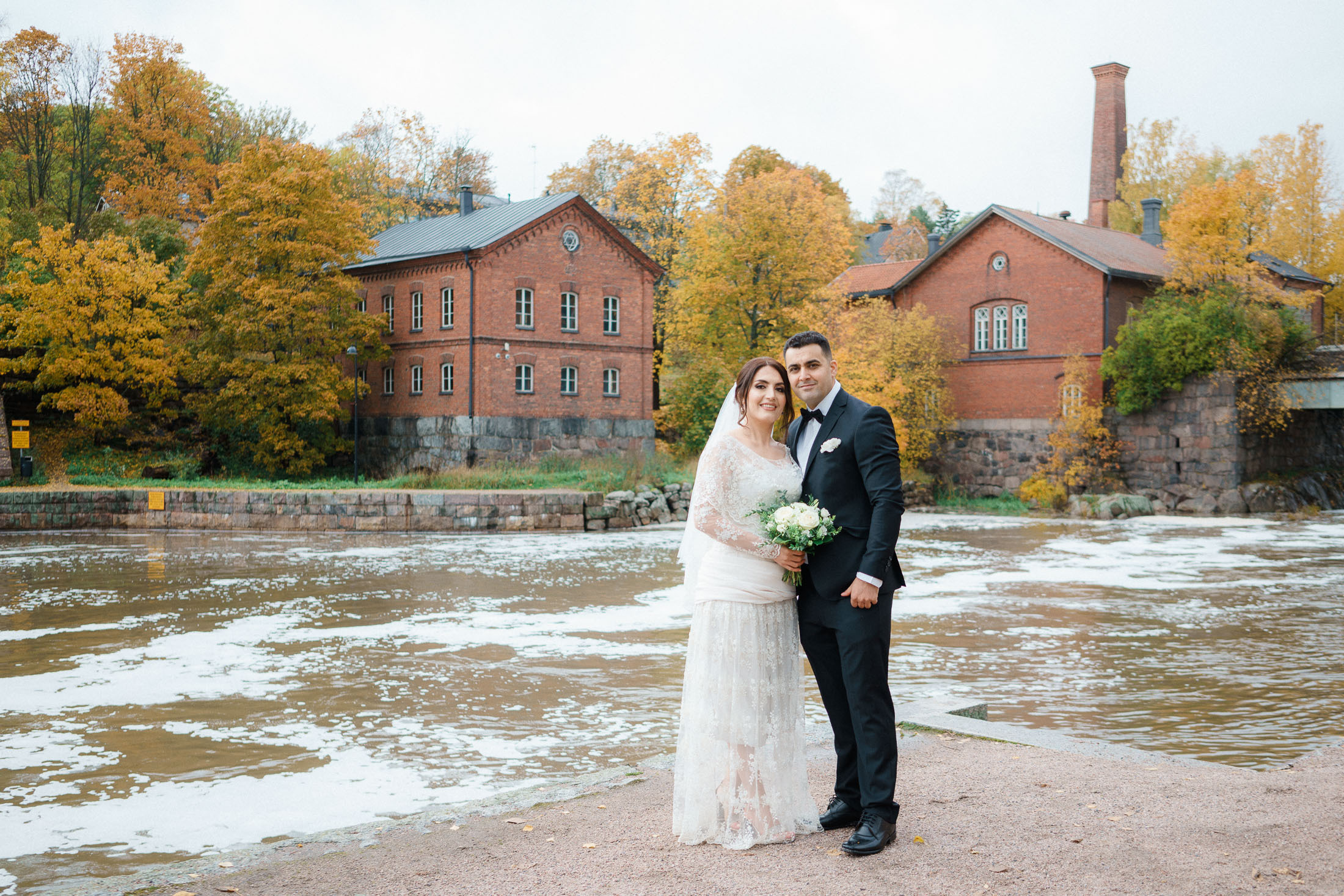 hääpotretit vanhankaupunginkoski