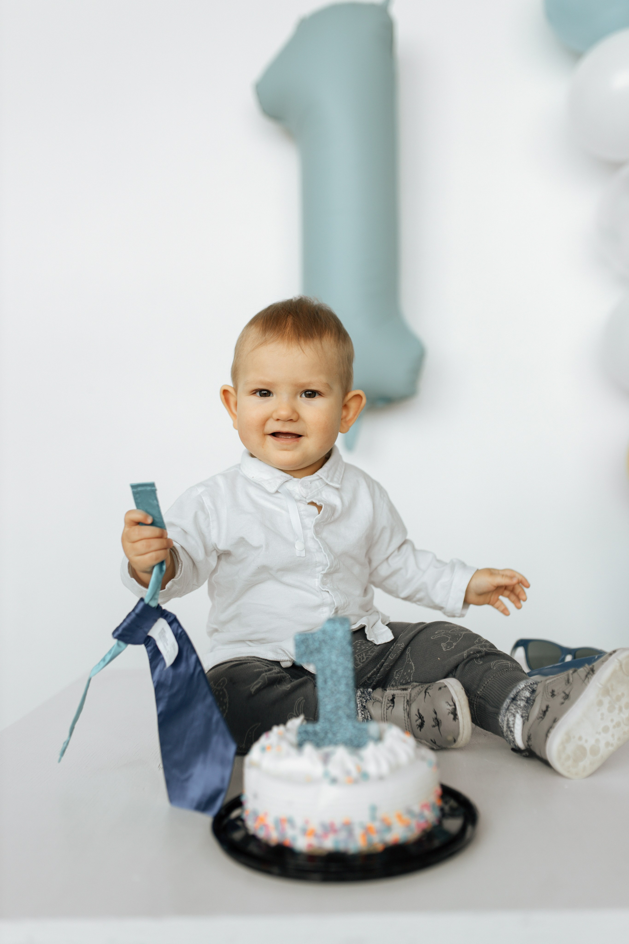 Aleksandr’s first birthday. Home