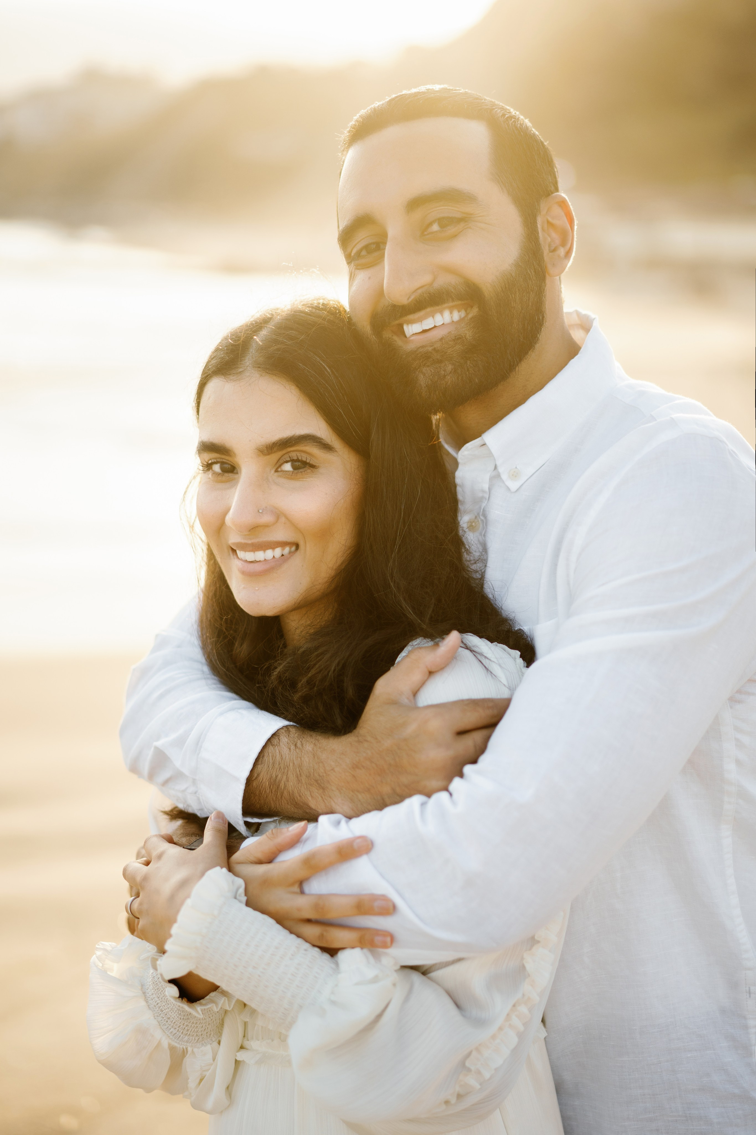 Santa Monica Sunset Engagement Photoshoot. Wedding Photography & Videography Team in California, Los Angeles, San Francisco, San Diego and Travel
