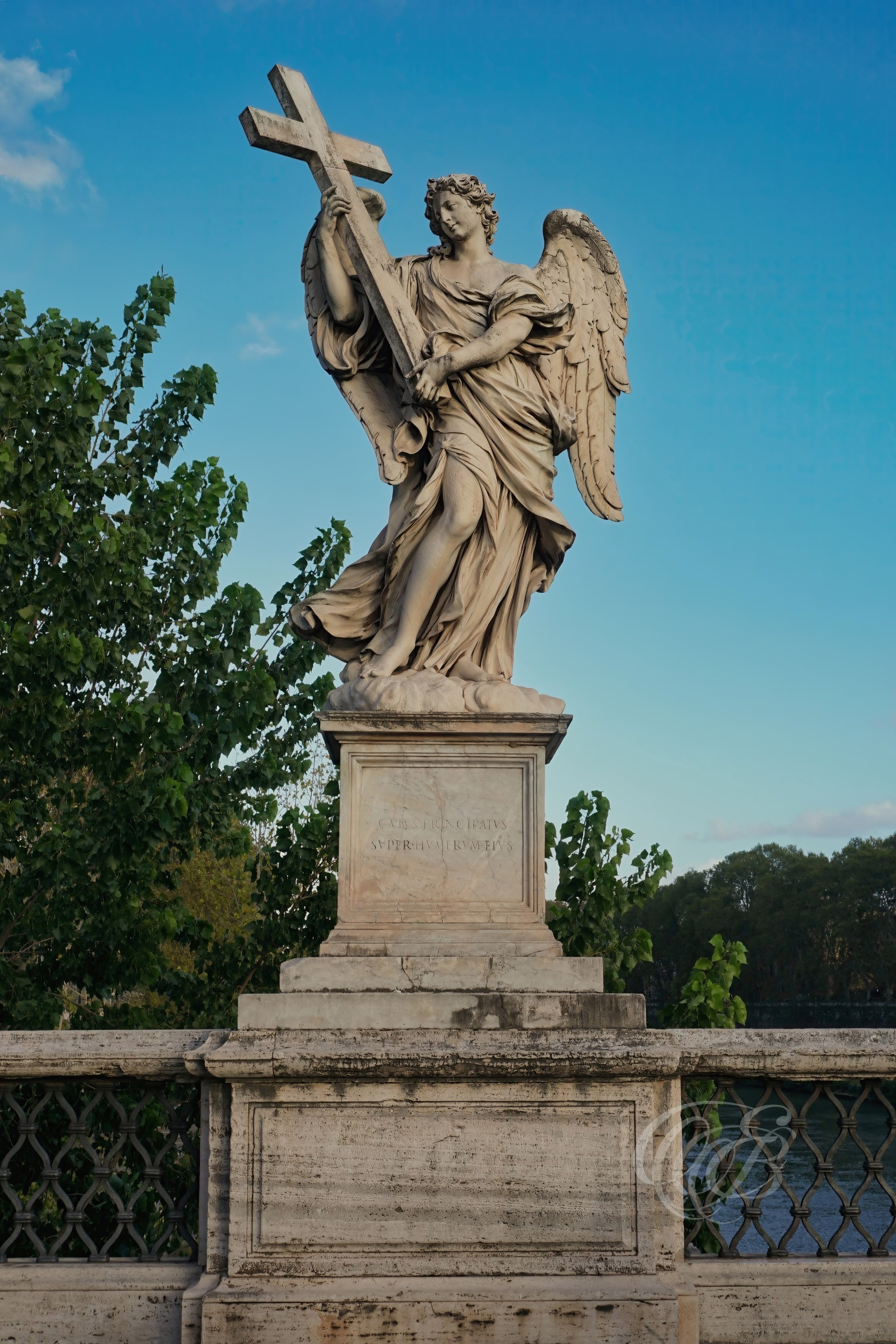 Photography of Italy — Ponte Sant’Angelo Angel with the Cross — Eduardo Bartoli Fine Art & Travel Photography