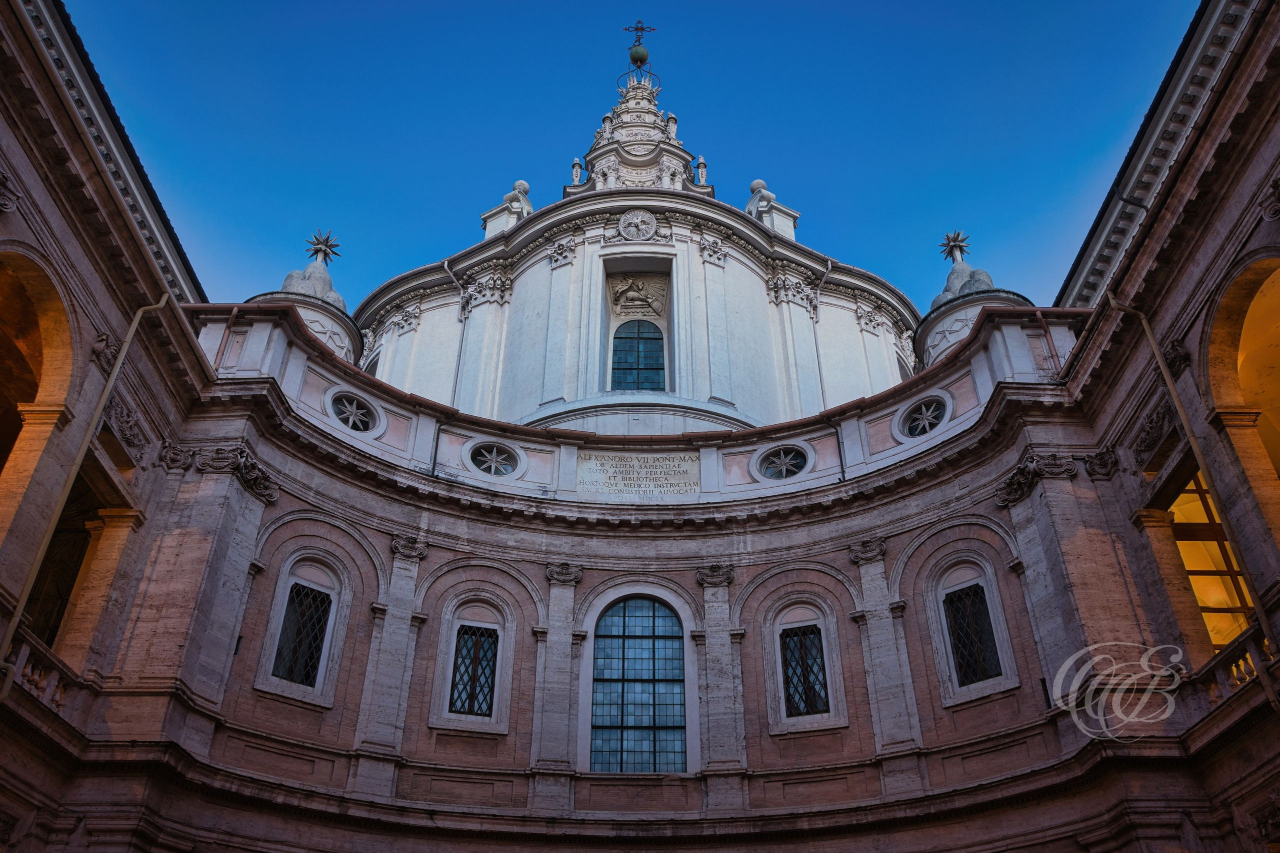 Rome, Italy — Chiesa di Sant’Ivo alla Sapienza Baroque church — Eduardo Bartoli Fine Art Photography — Photograph of the Church of Sant’Ivo alla Sapienza, designed by Borromini, in Rome, Italy — photography by Eduardo Bartoli.