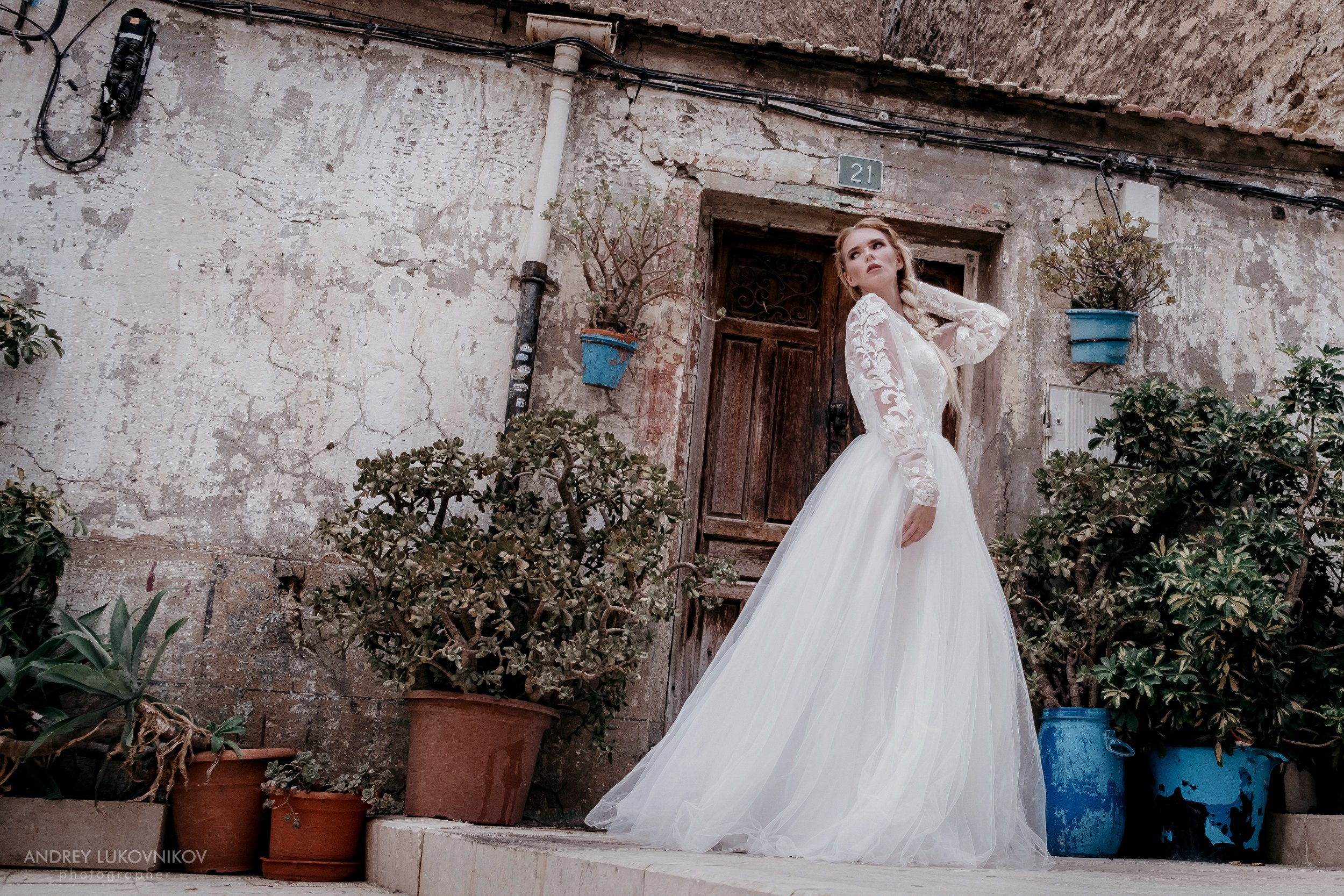Photographing the collection of wedding and evening dresses