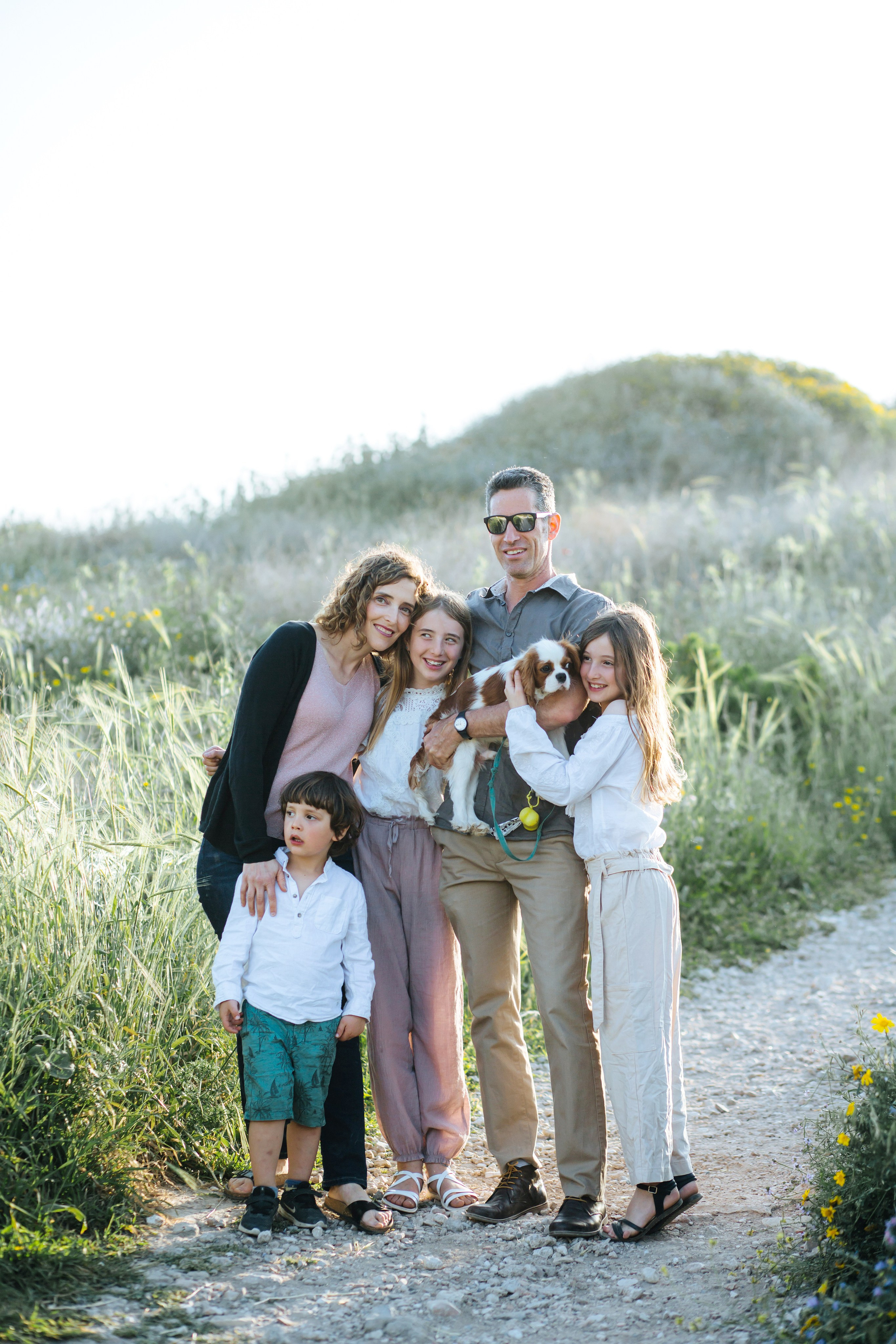 Family walk at Tel Shikmona. Family photographer in Israel