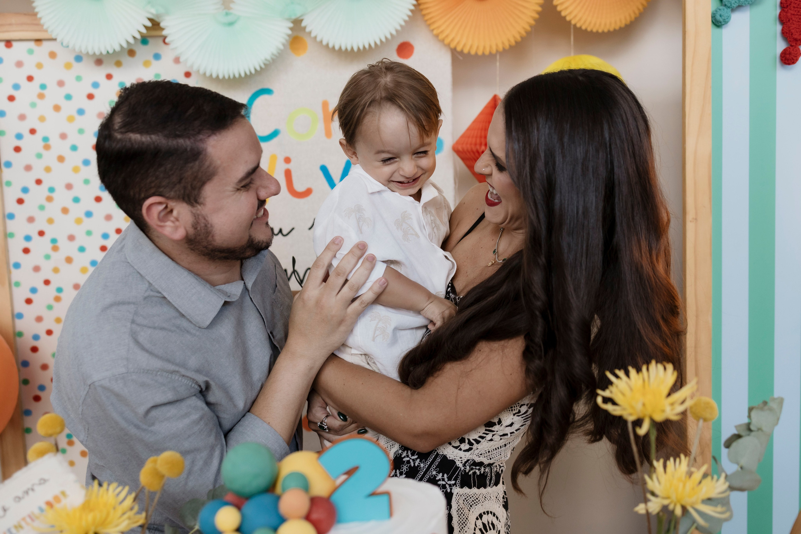 Família reunida na festa do Antônio