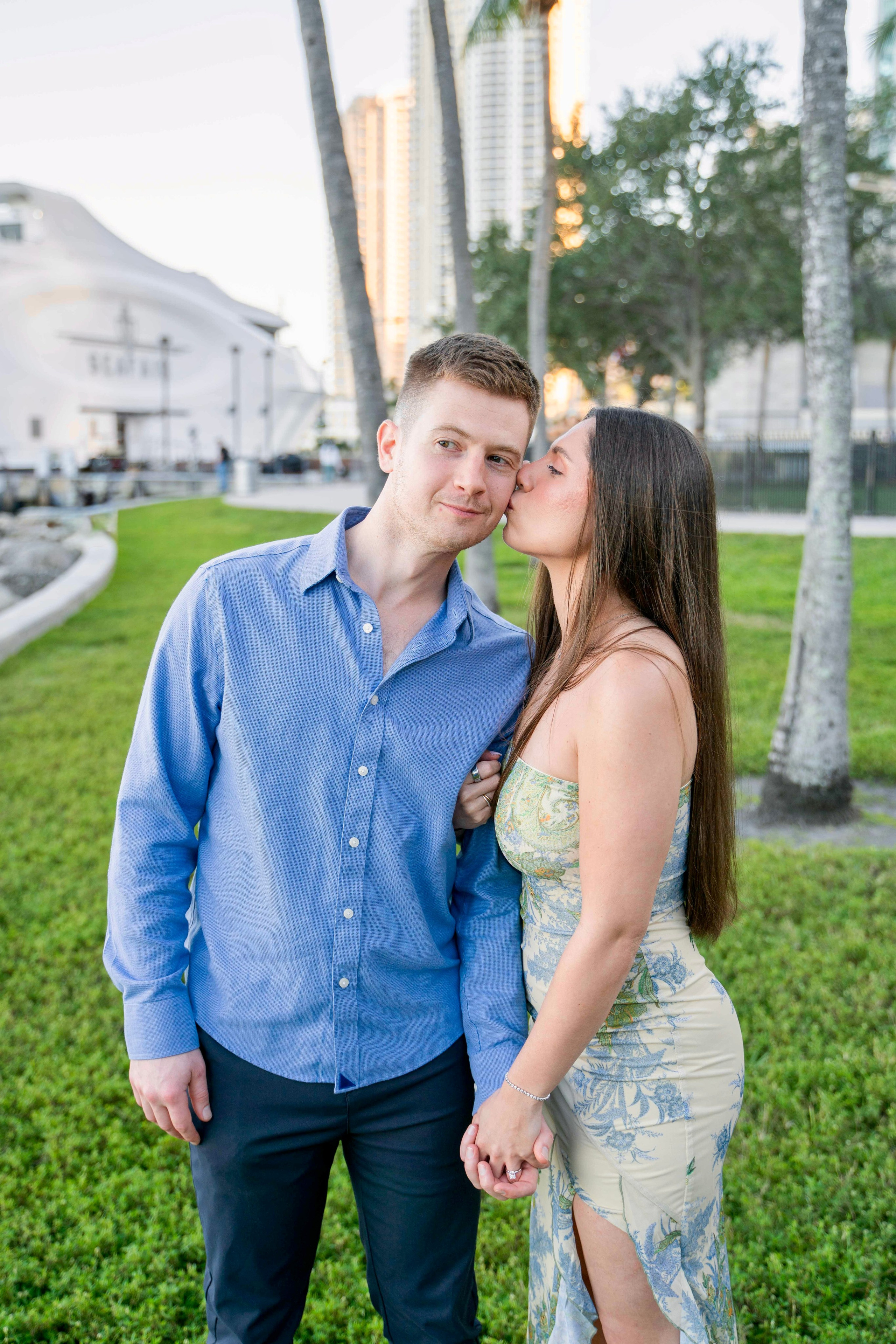 Nate and Laura | Miami Bayfront Park. Stefanovich Photography | Miami, FL