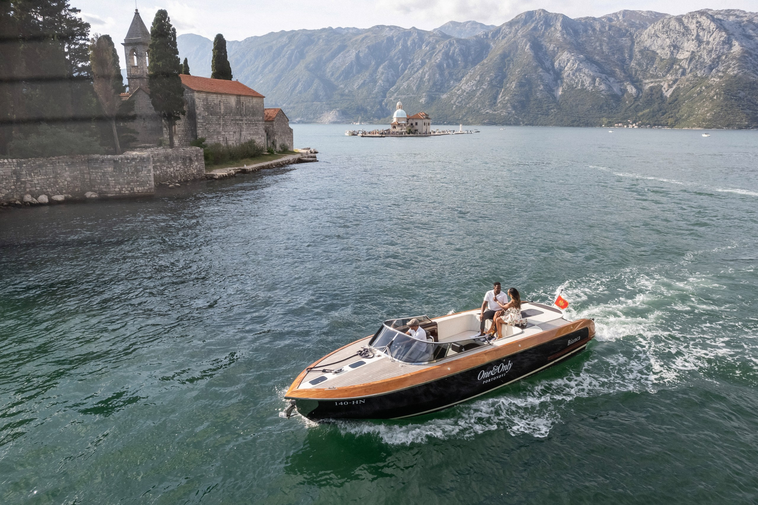 Boat tour from One&Only for the photoshoot