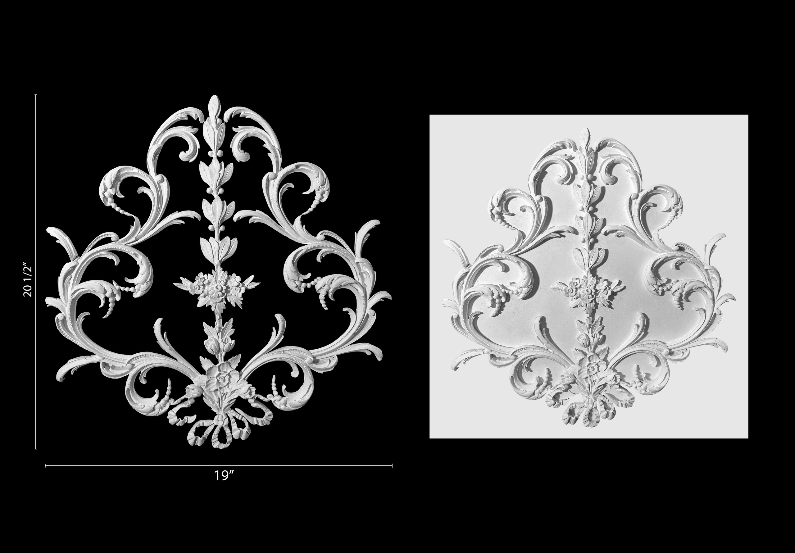 Cartouche Centerpiece. Plaster molding