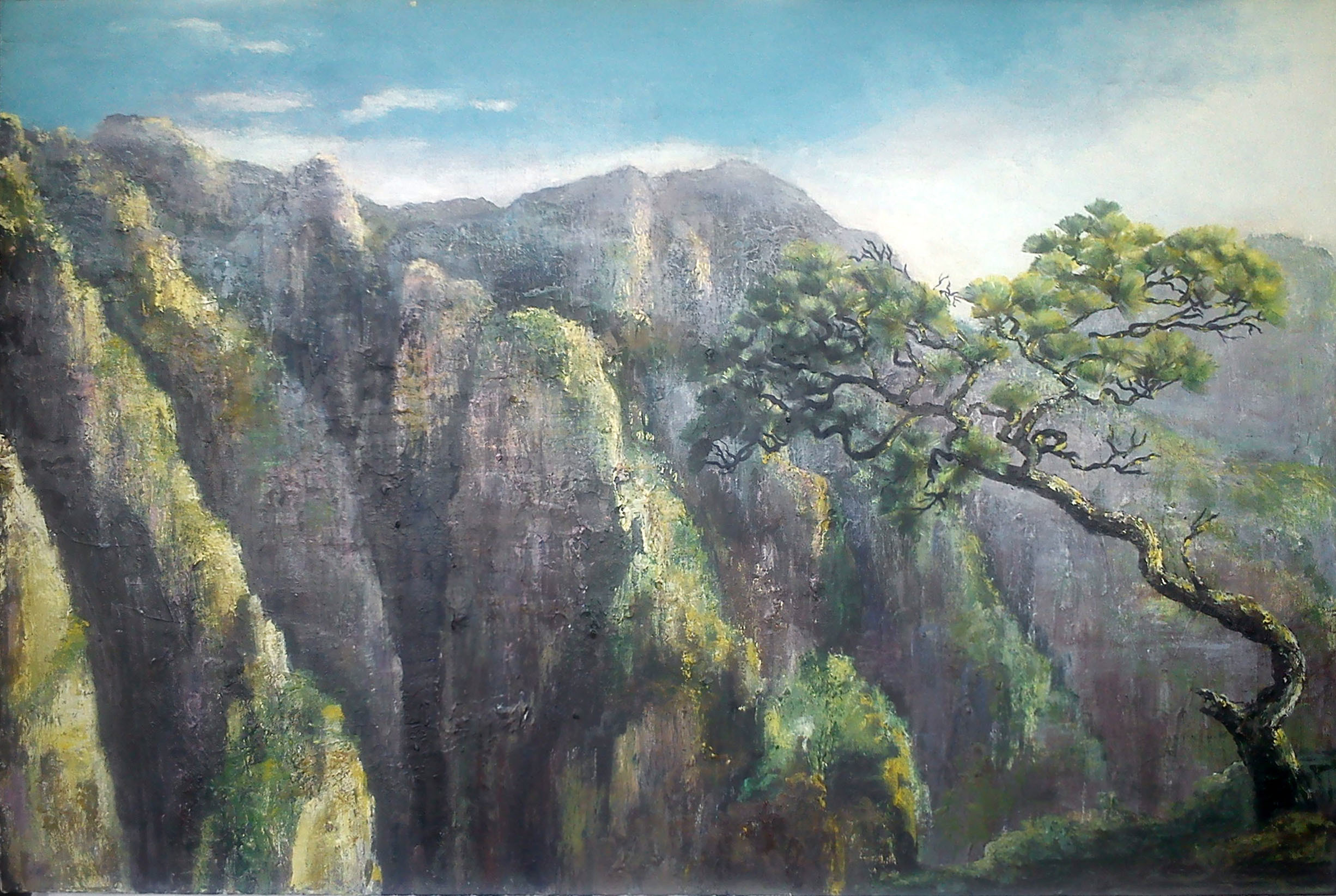 "Huangshan, China" 2013 Acrylic Kathrin Kovshova artbykovshova