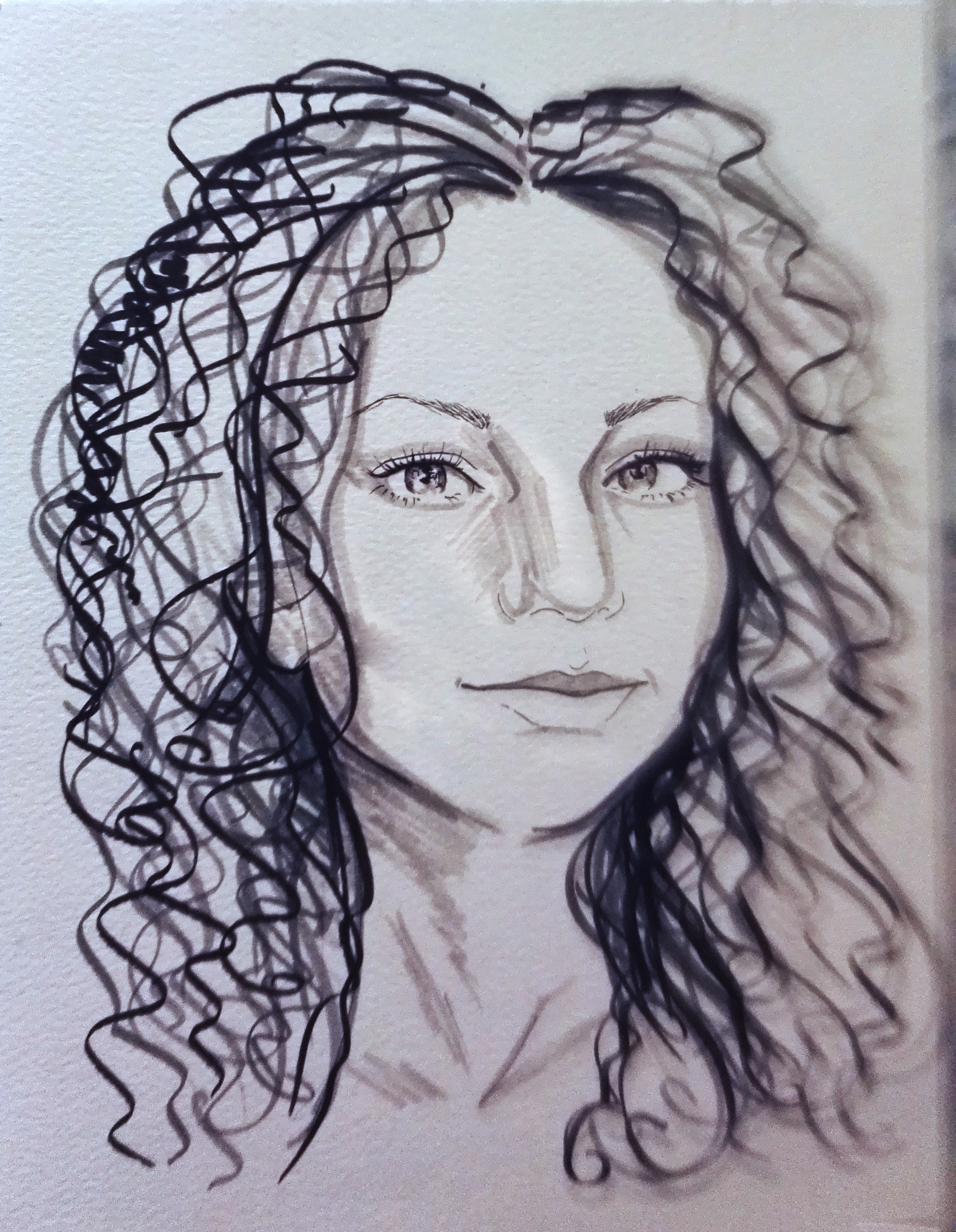 Self portrait Kathrin Kovshova artbykovshova