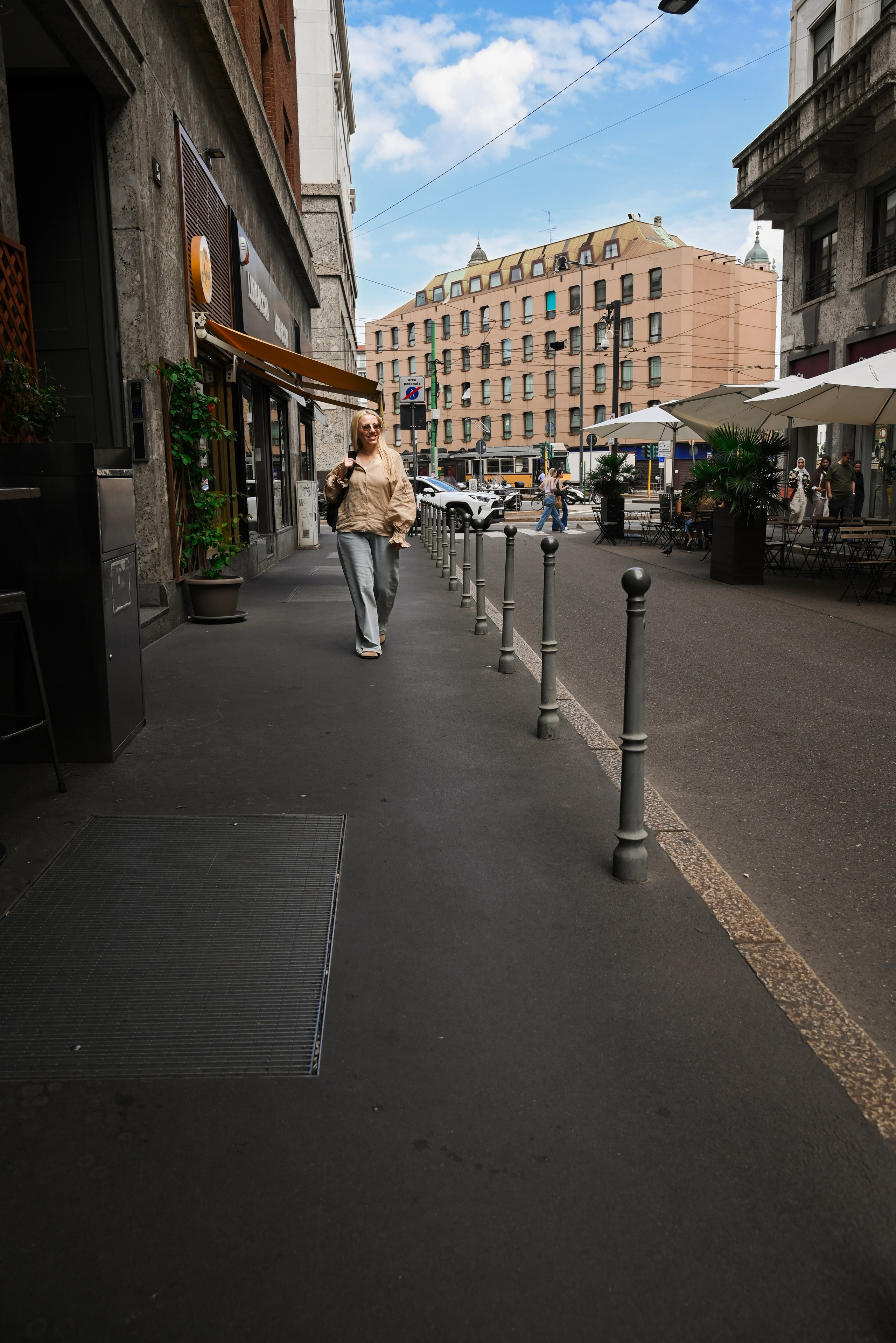 Walking in the center of Milan