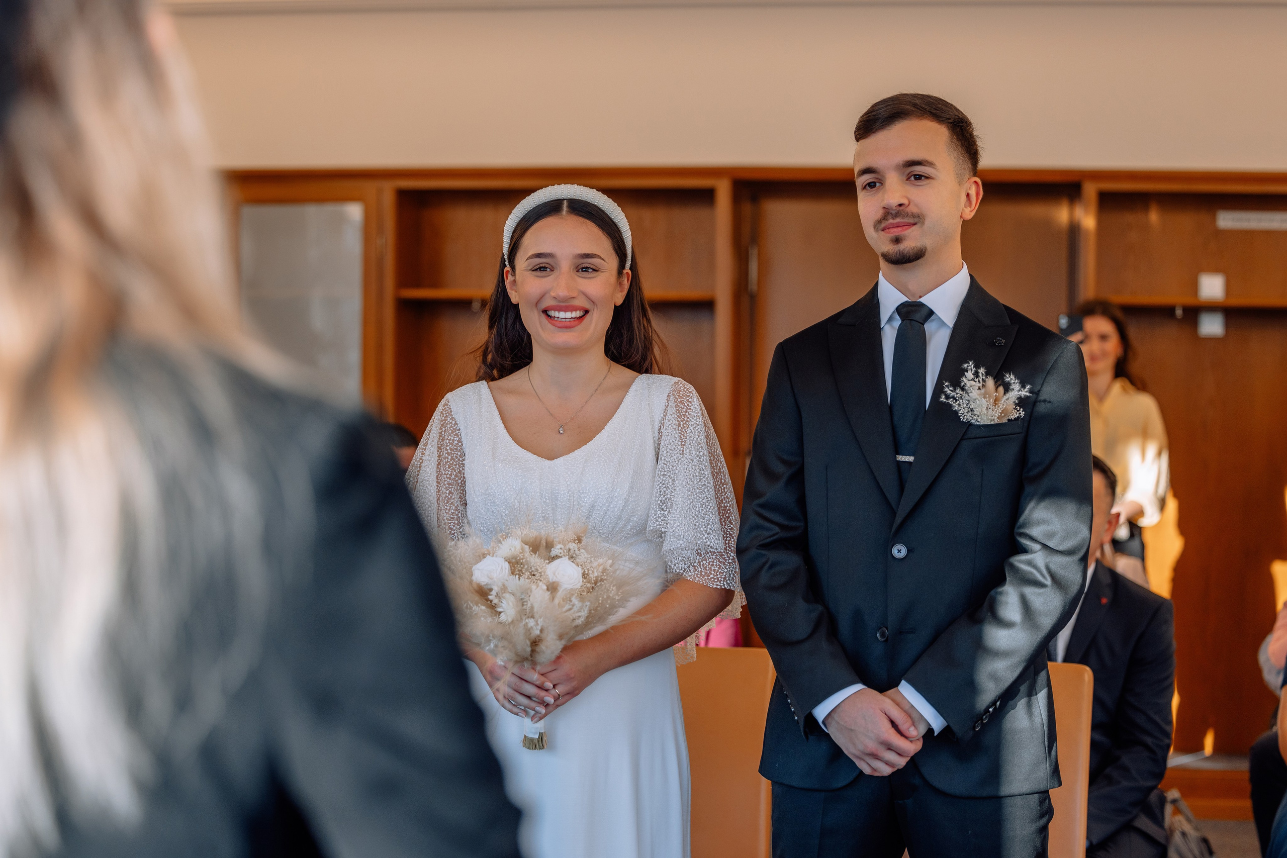 Elegante Trauung im Standesamt Schwabing | Hochzeitsreportage. Hochzeitsfotograf München Taufe Familienfotograf Tanja Mauke