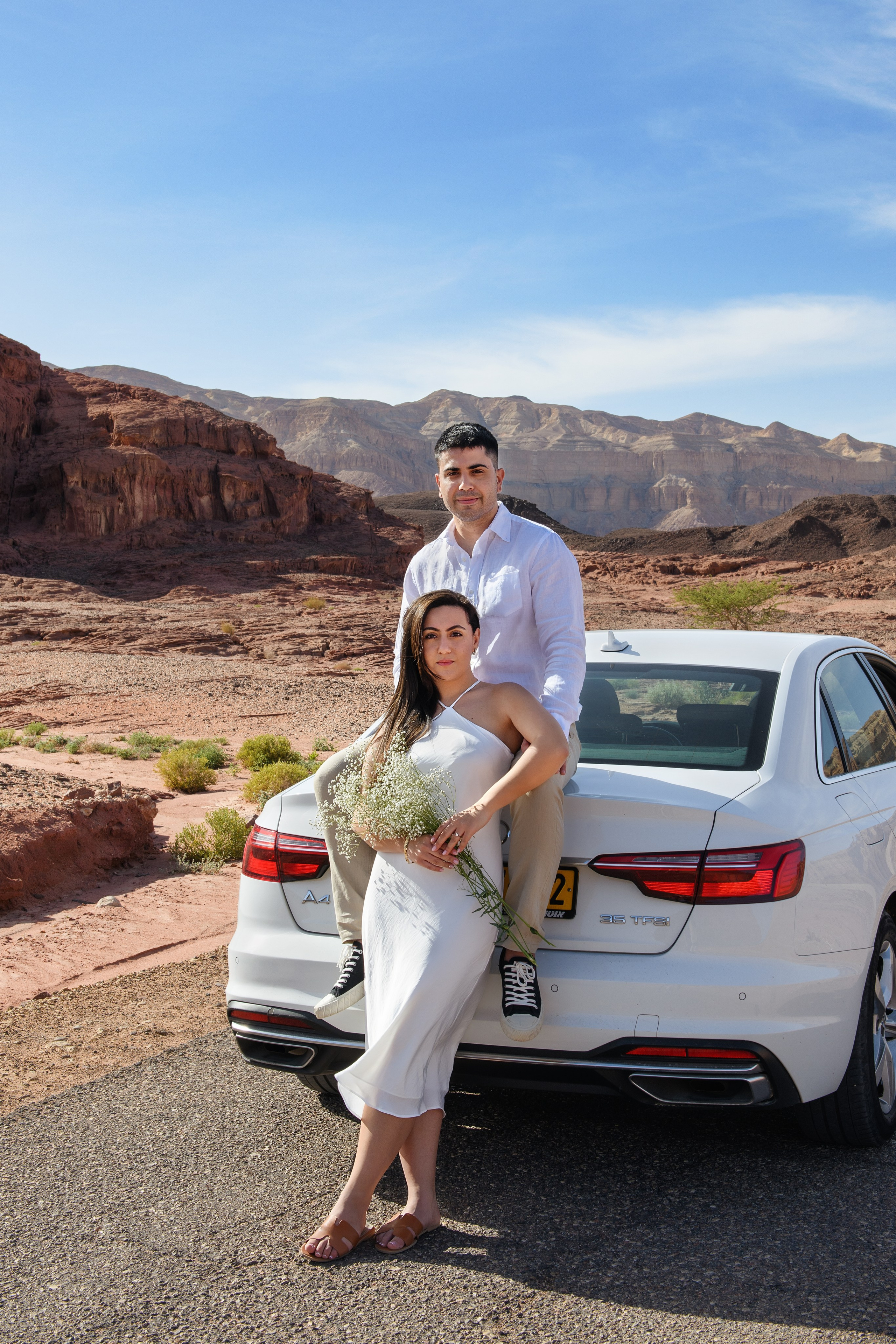 Save the Date for Jess & Gelad in a Timna Canyon. Family children pregnancy love stories photographer in Eilat Israel Olga Amchislavsky