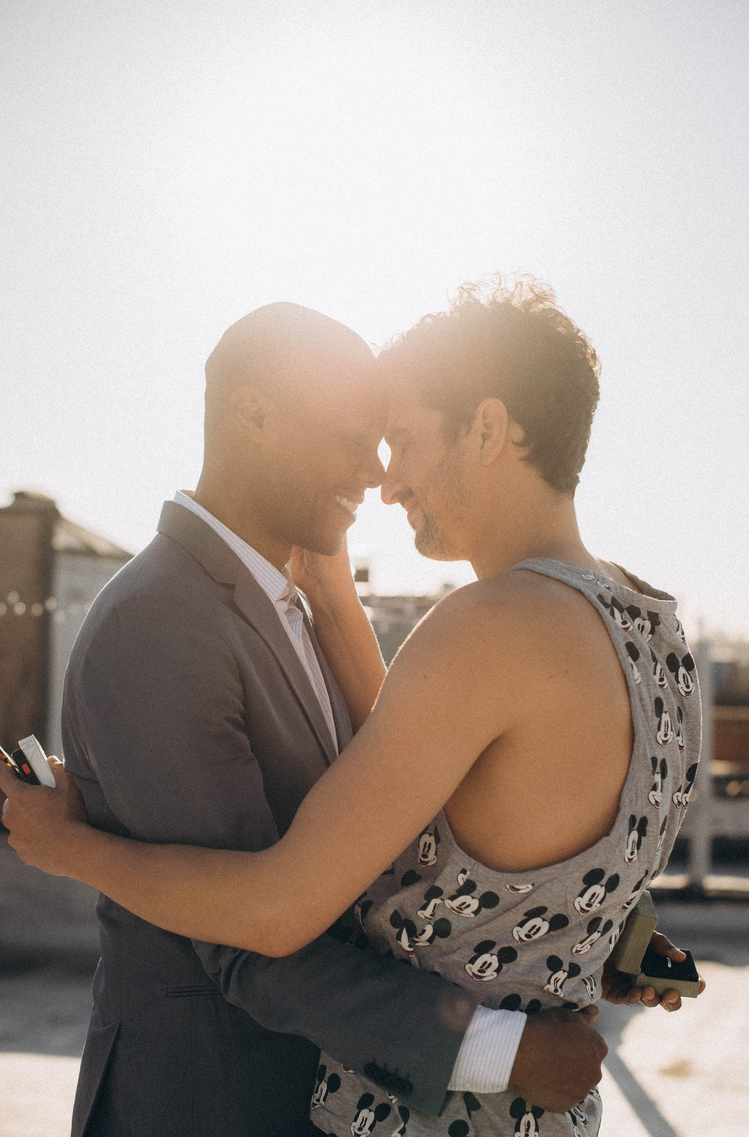 Ring detail shot during proposal in Dumbo.