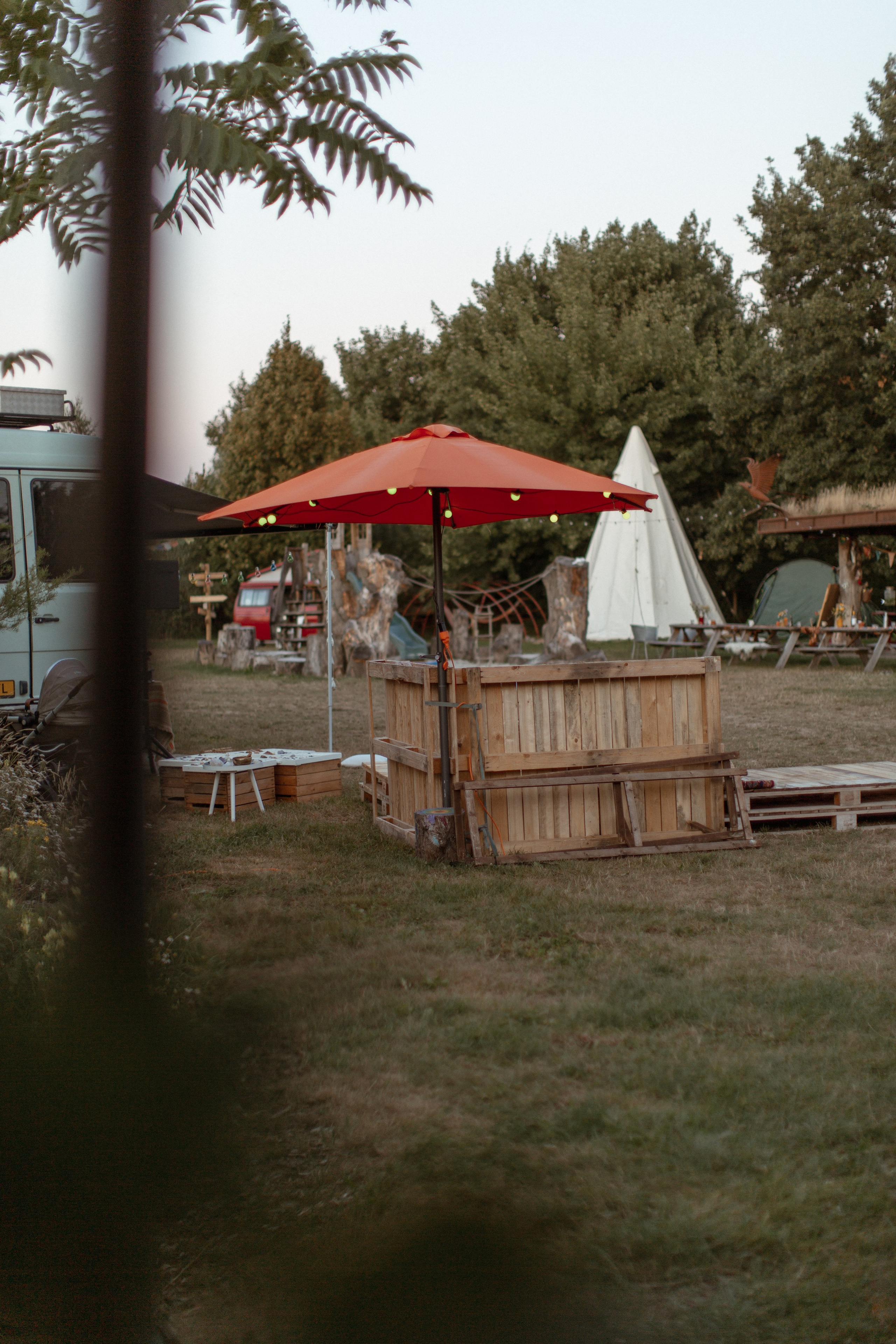 Reportage in camping. True self