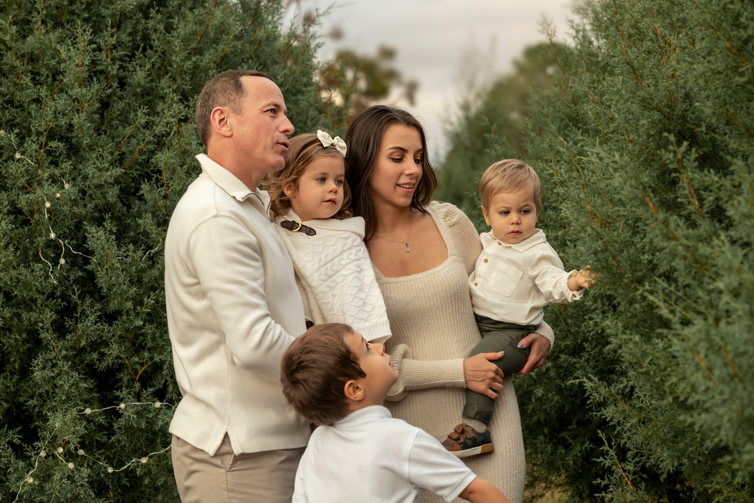 Christmas Tree Farm. Portrait, kids and family photographer in Wesley Chapel Alina Alice Osipova