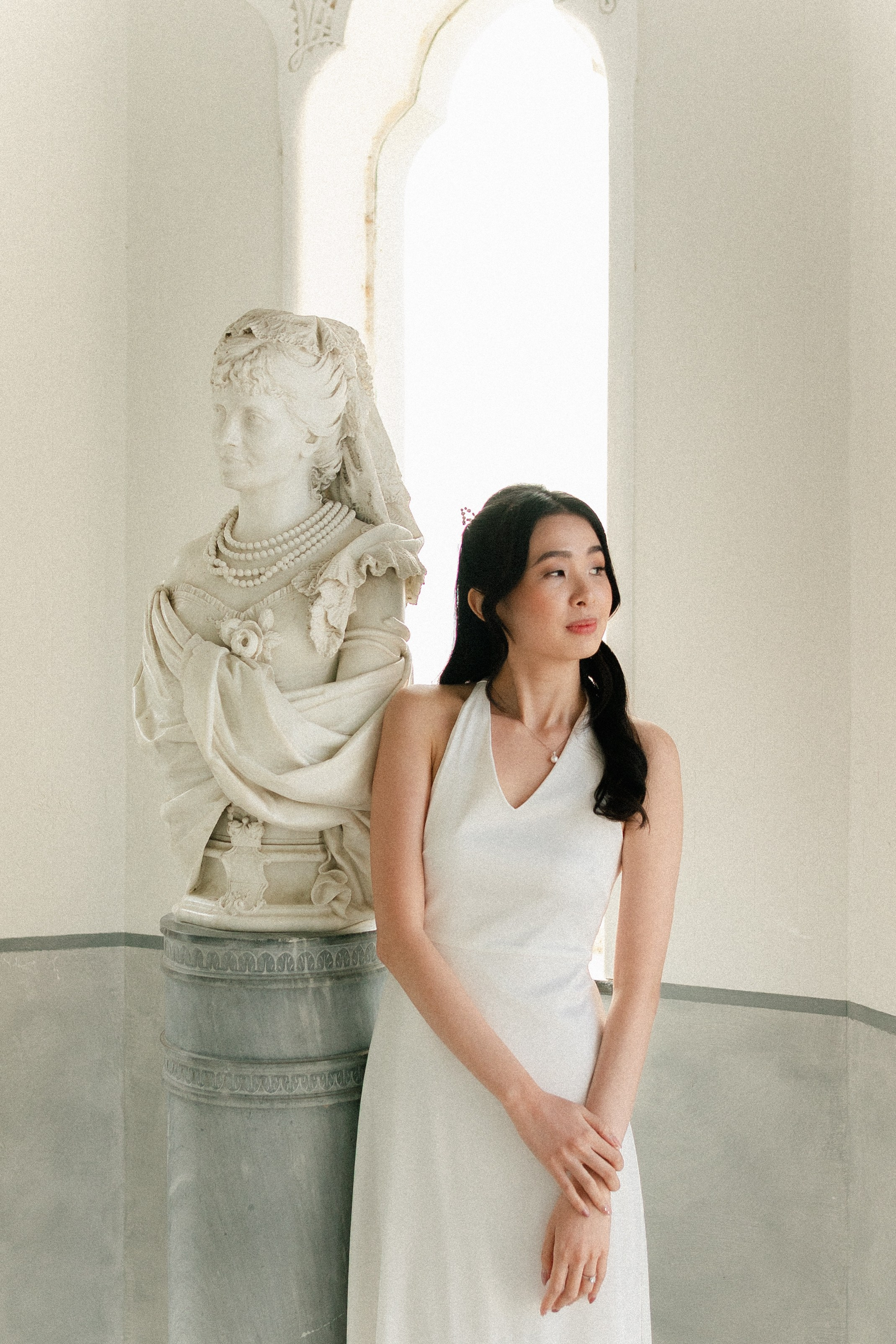 Bride at Villa Melzi on lake como 