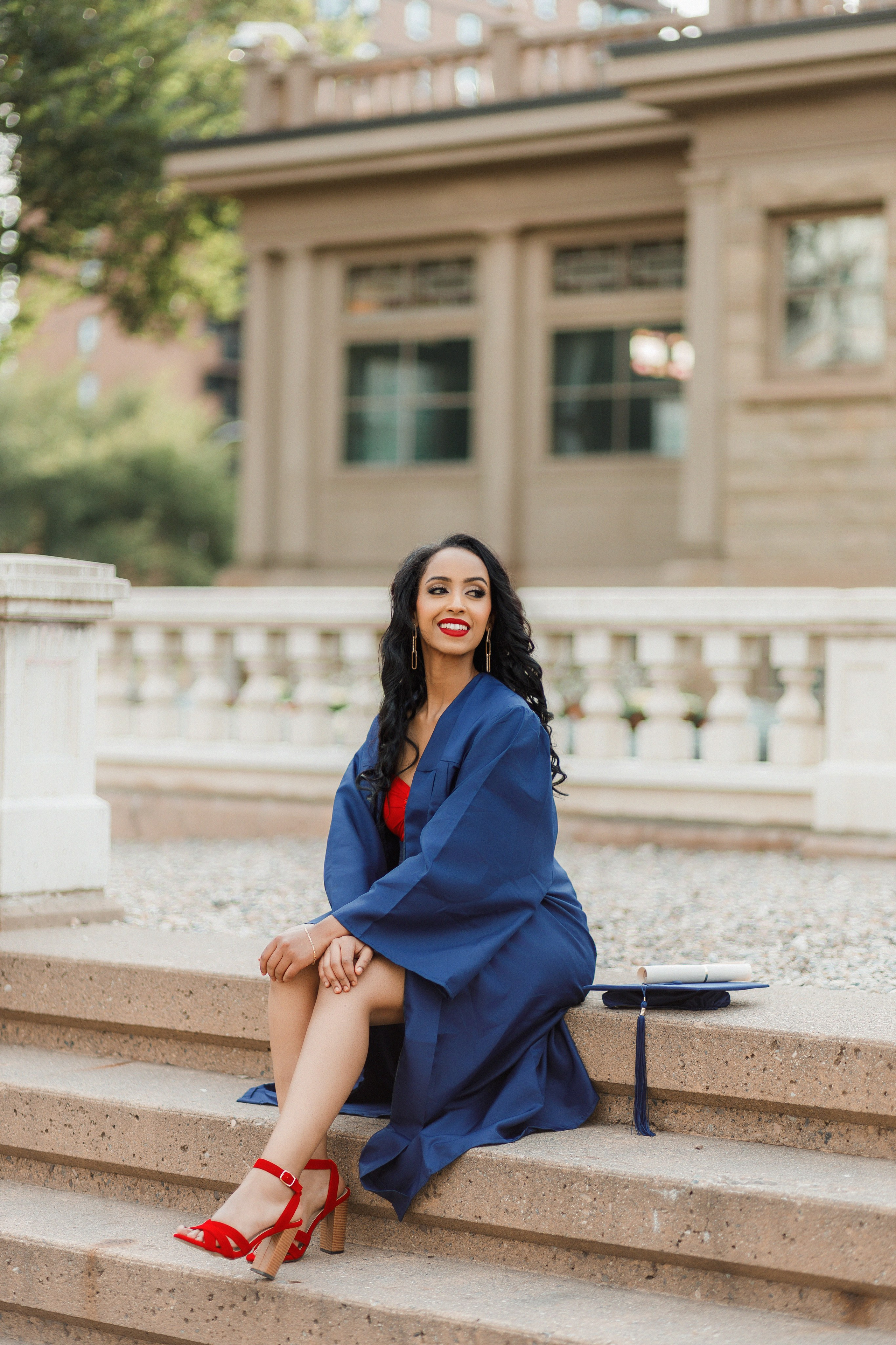 Graduation photos. Home