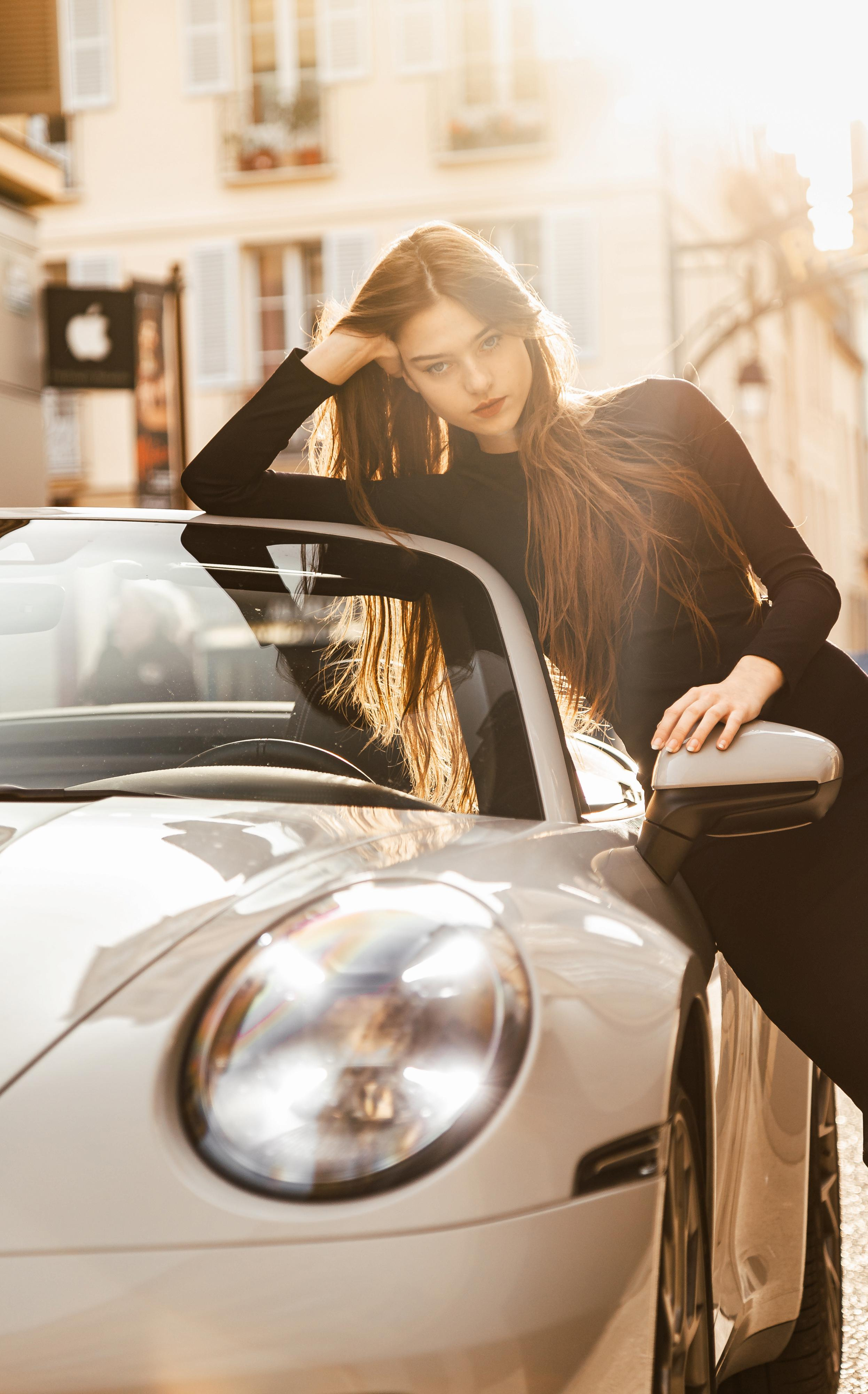 Anhelina x Porsche 911. Photographer in Paris — Vitalii Motruk