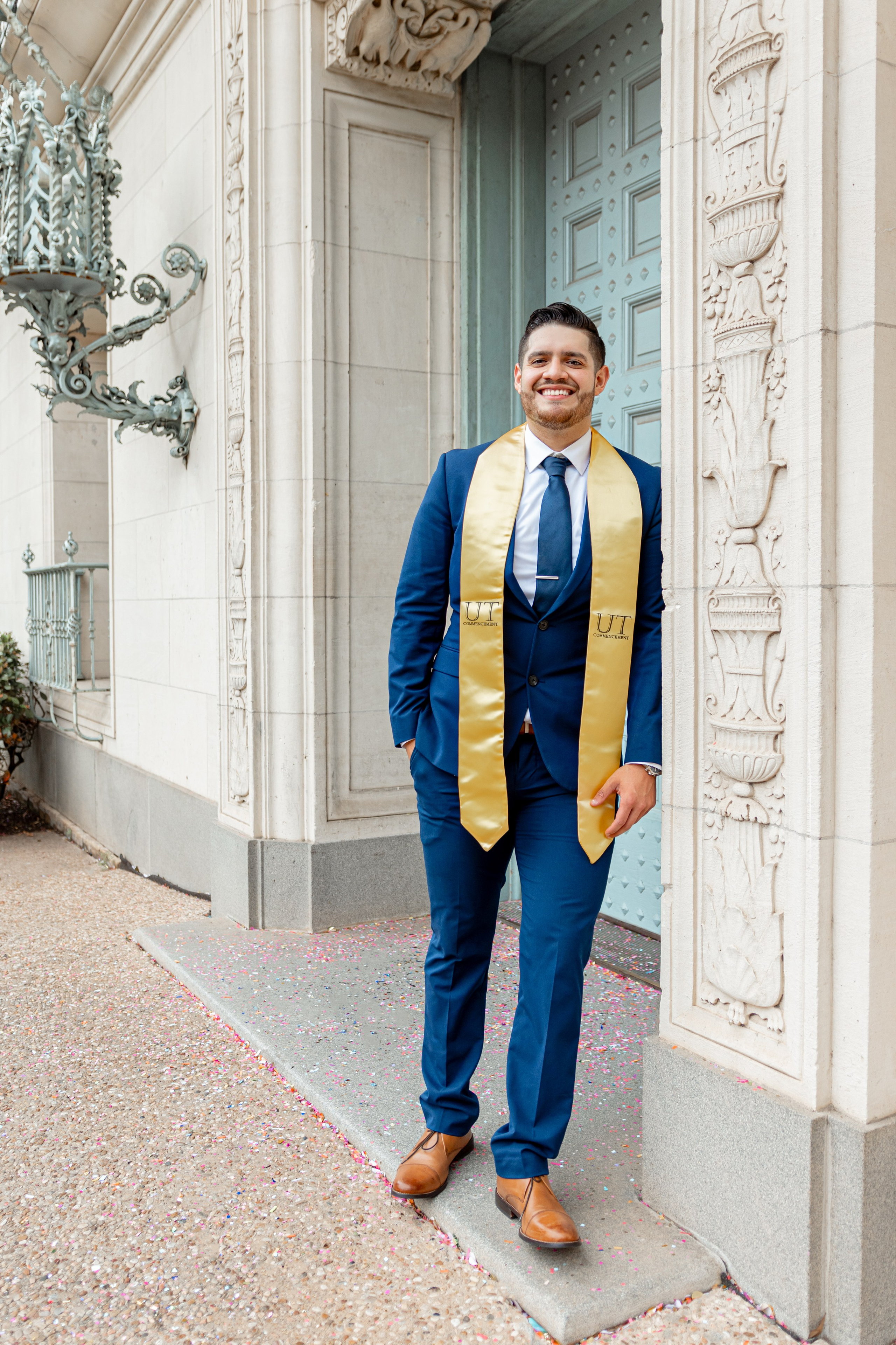Pedro’s senior photoshoot at the University of Texas Austin