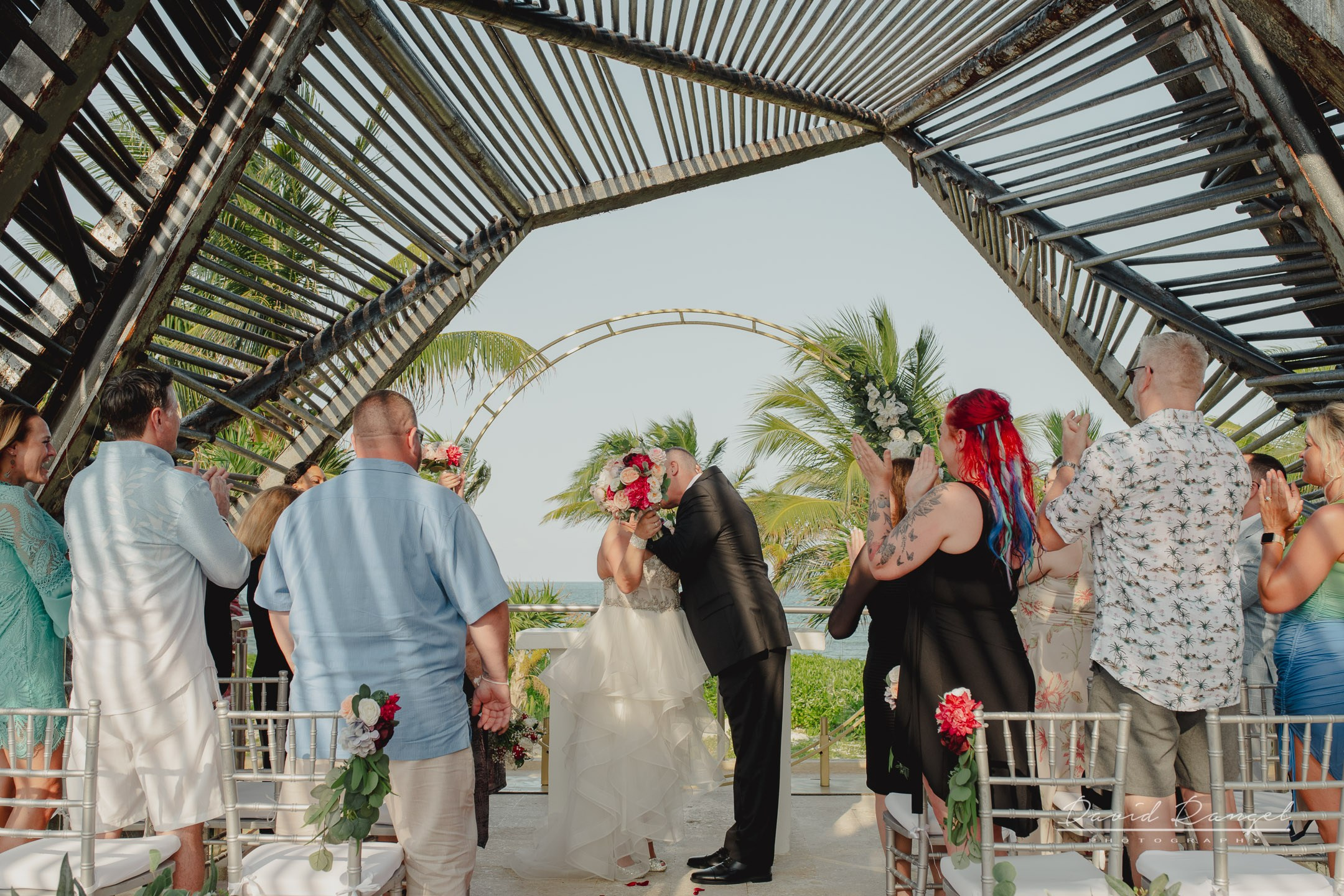 Heather and Benjamin on their destination wedding at Royalton Riviera Cancun. Destination wedding photographer based in Cancun and Riviera Maya with service worldwide