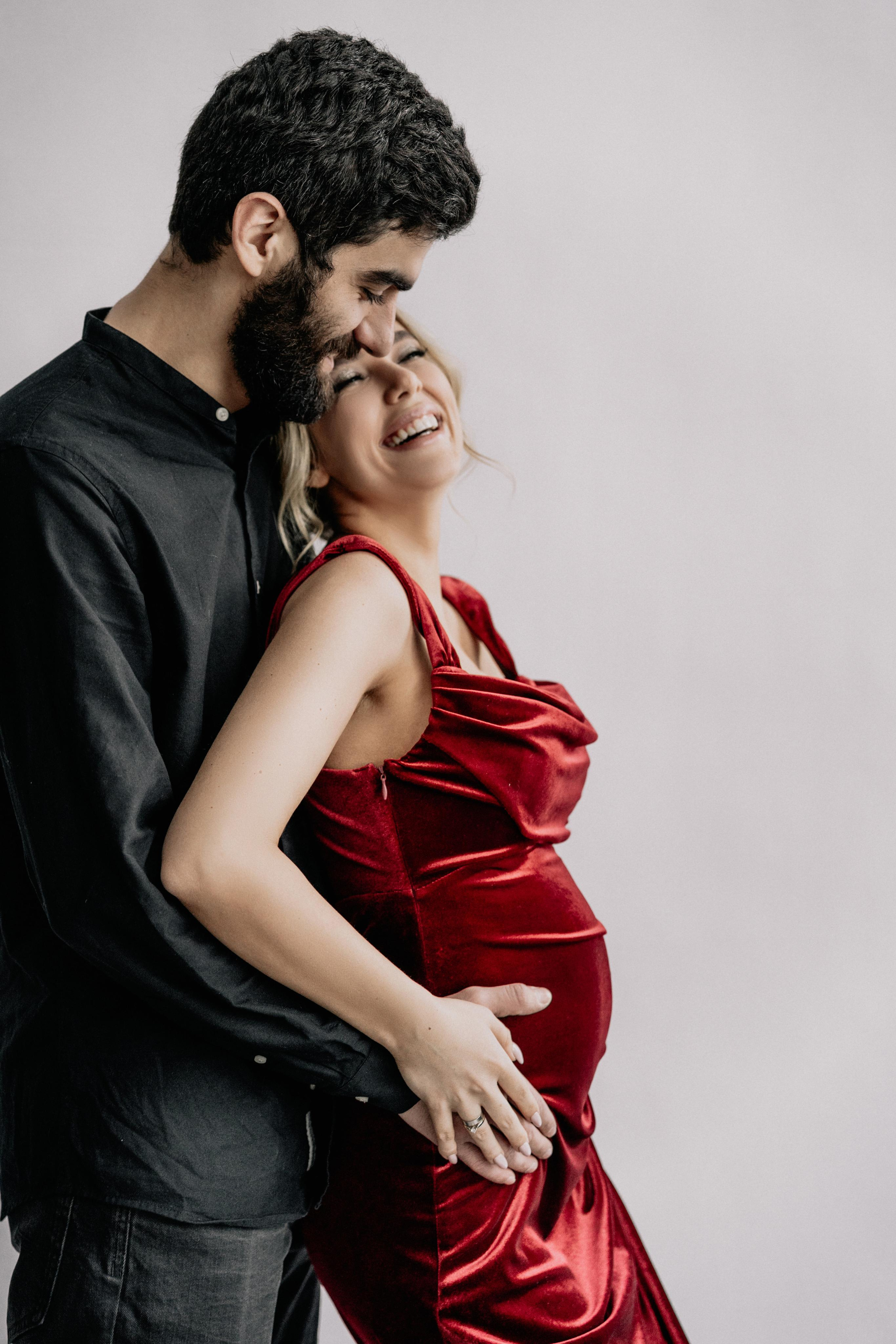 Polina & Elnur. Maternity in studio. Wedding and family photographer and videographer PA, NJ, NY, DE, MD