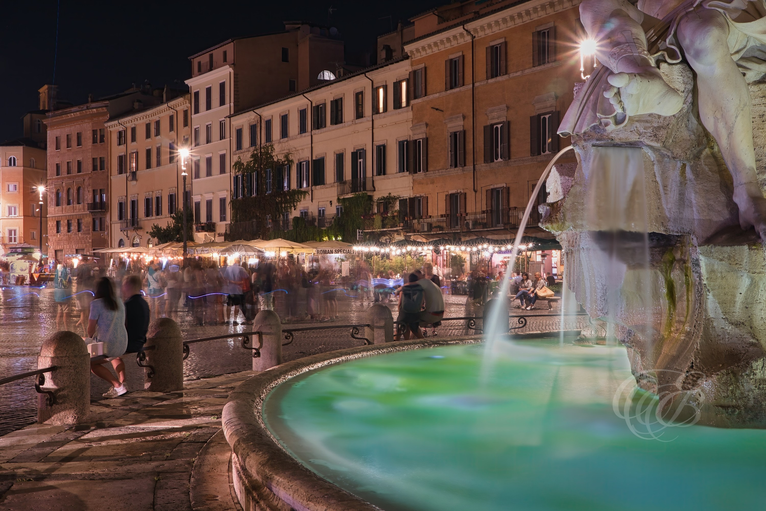 Photography of Italy — Piazza Navona Long Exposure — Eduardo Bartoli Fine Art & Travel Photography