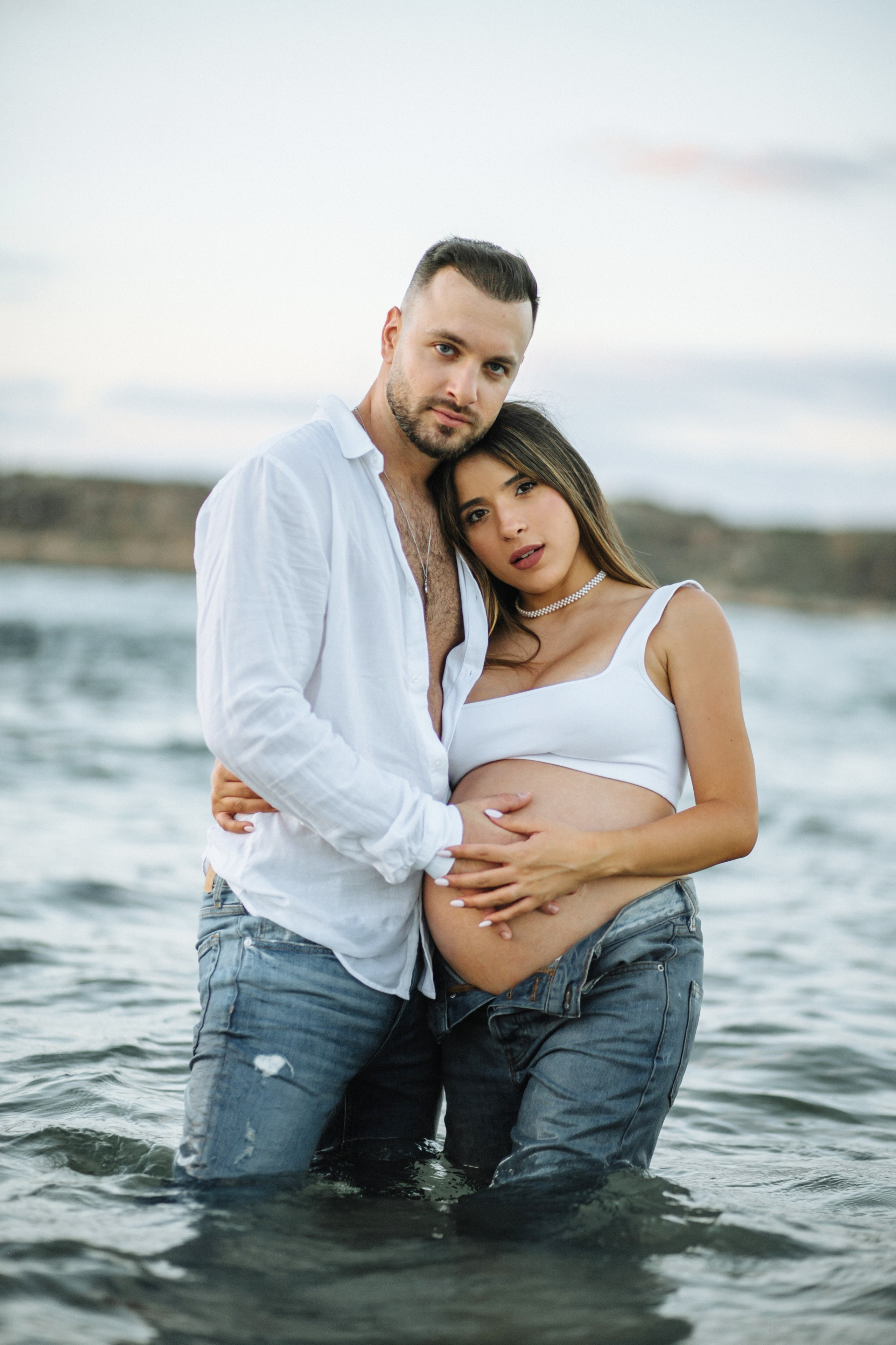 Yael & Gal Nahsholim beach. Family photographer in Israel