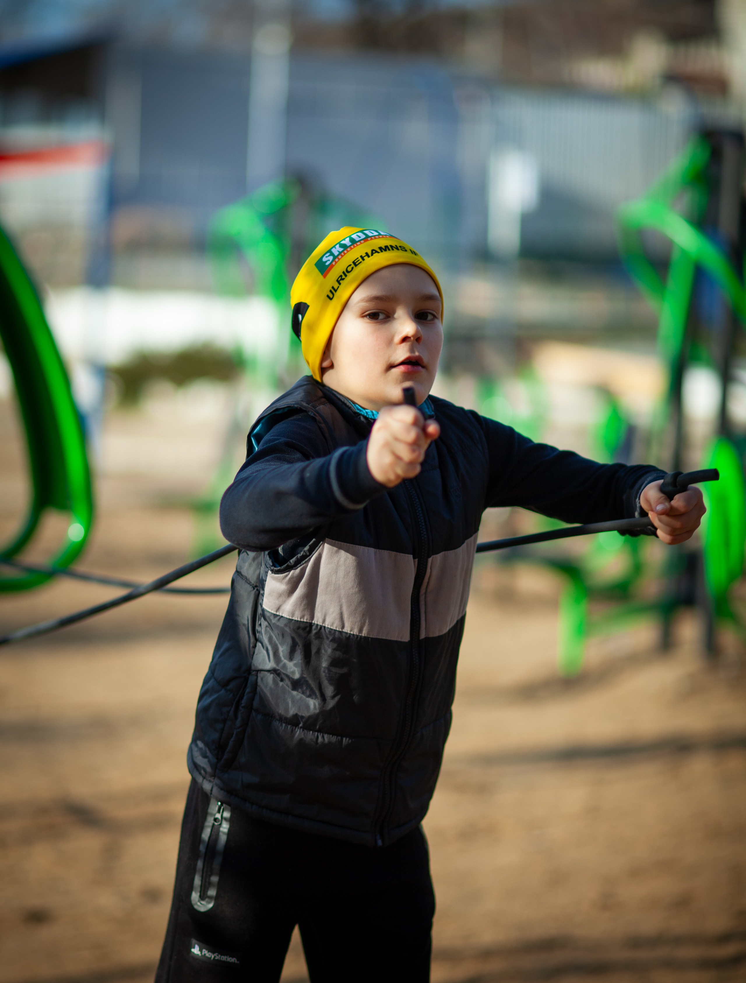 Мішка на тренируванні