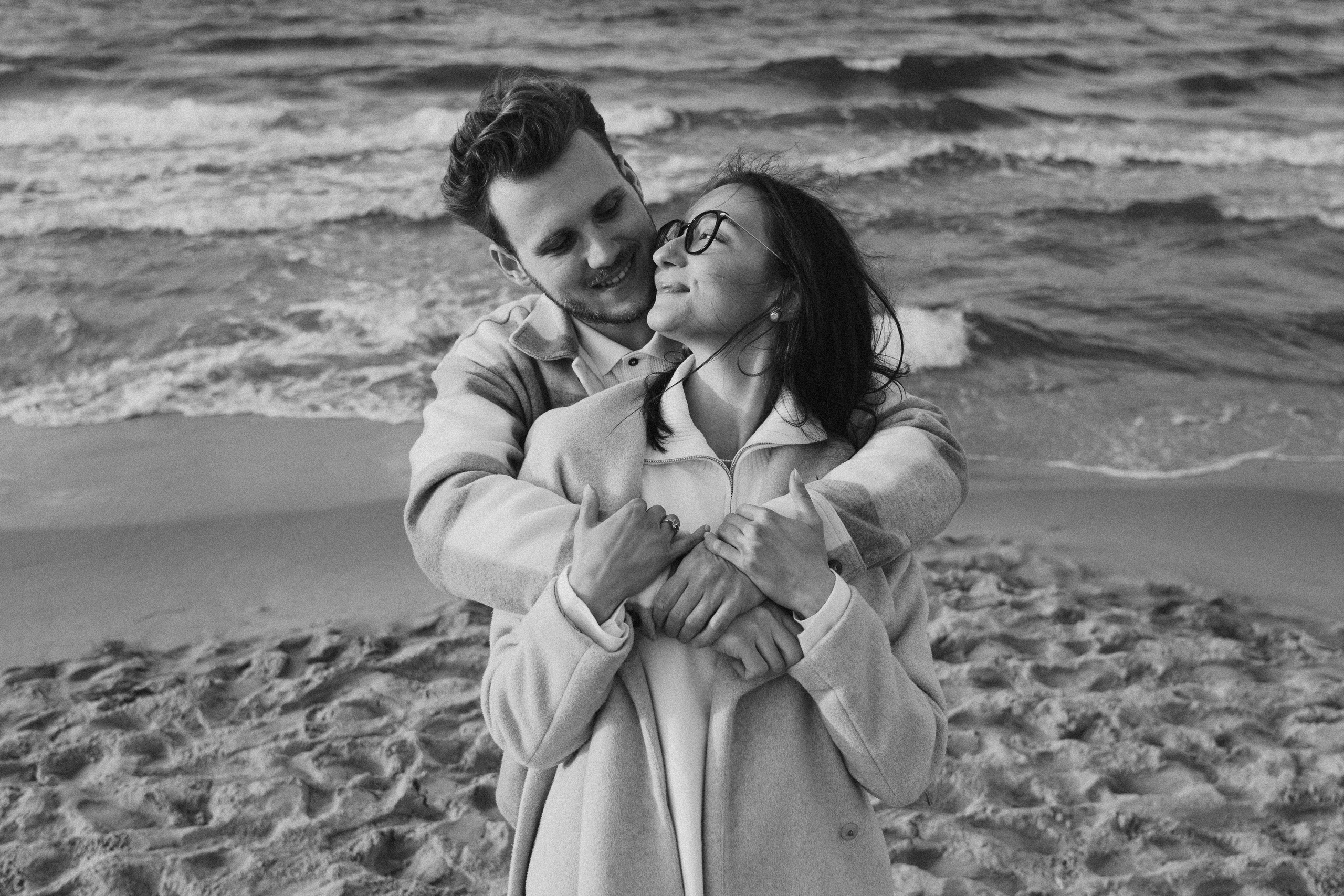 Kinga i Janek, love story nad morzem. Fotograf ślubny & lifestyle Gdańsk, Karolina Baczewska