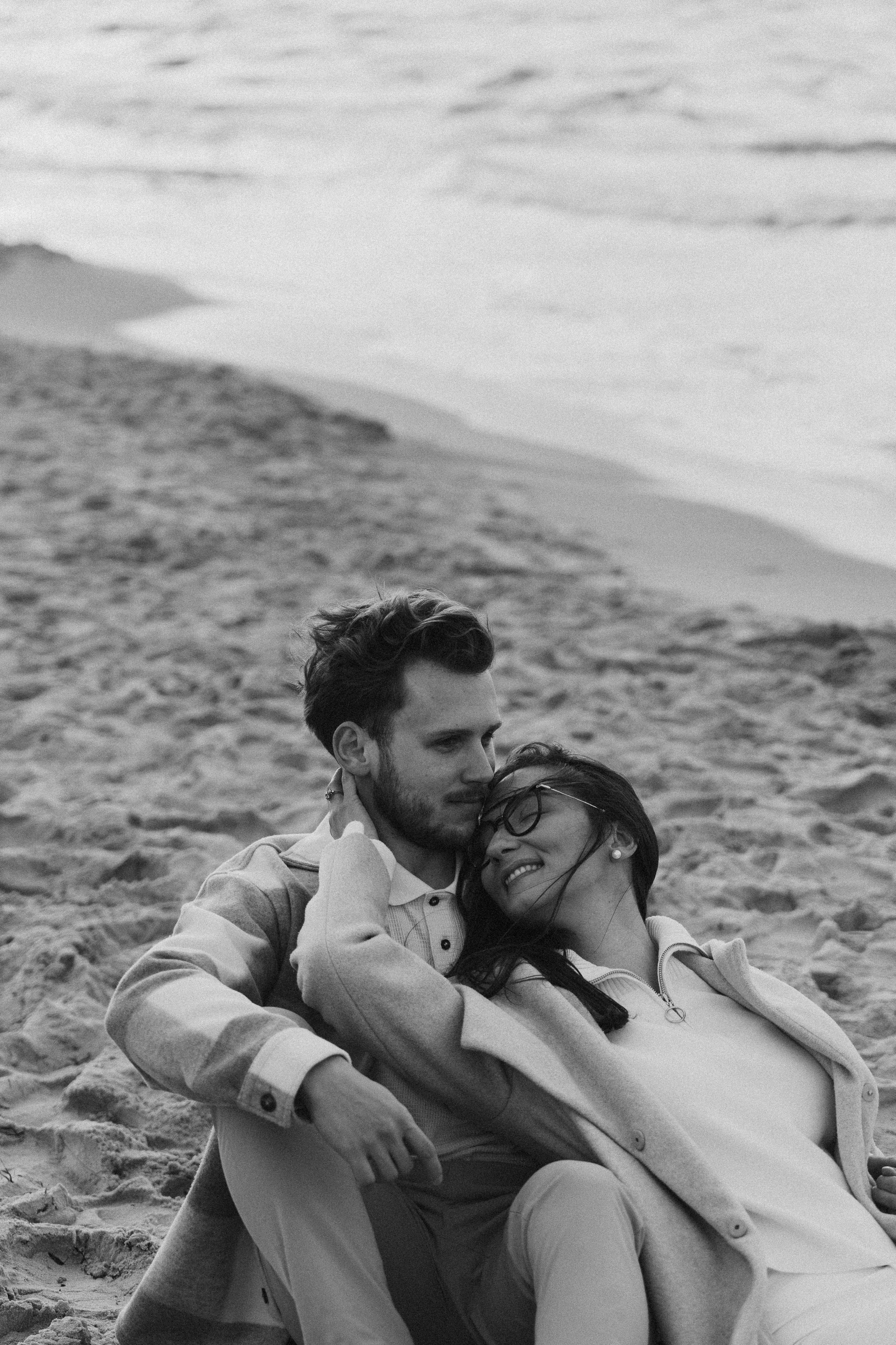 Kinga i Janek, love story nad morzem. Fotograf ślubny & lifestyle Gdańsk, Karolina Baczewska