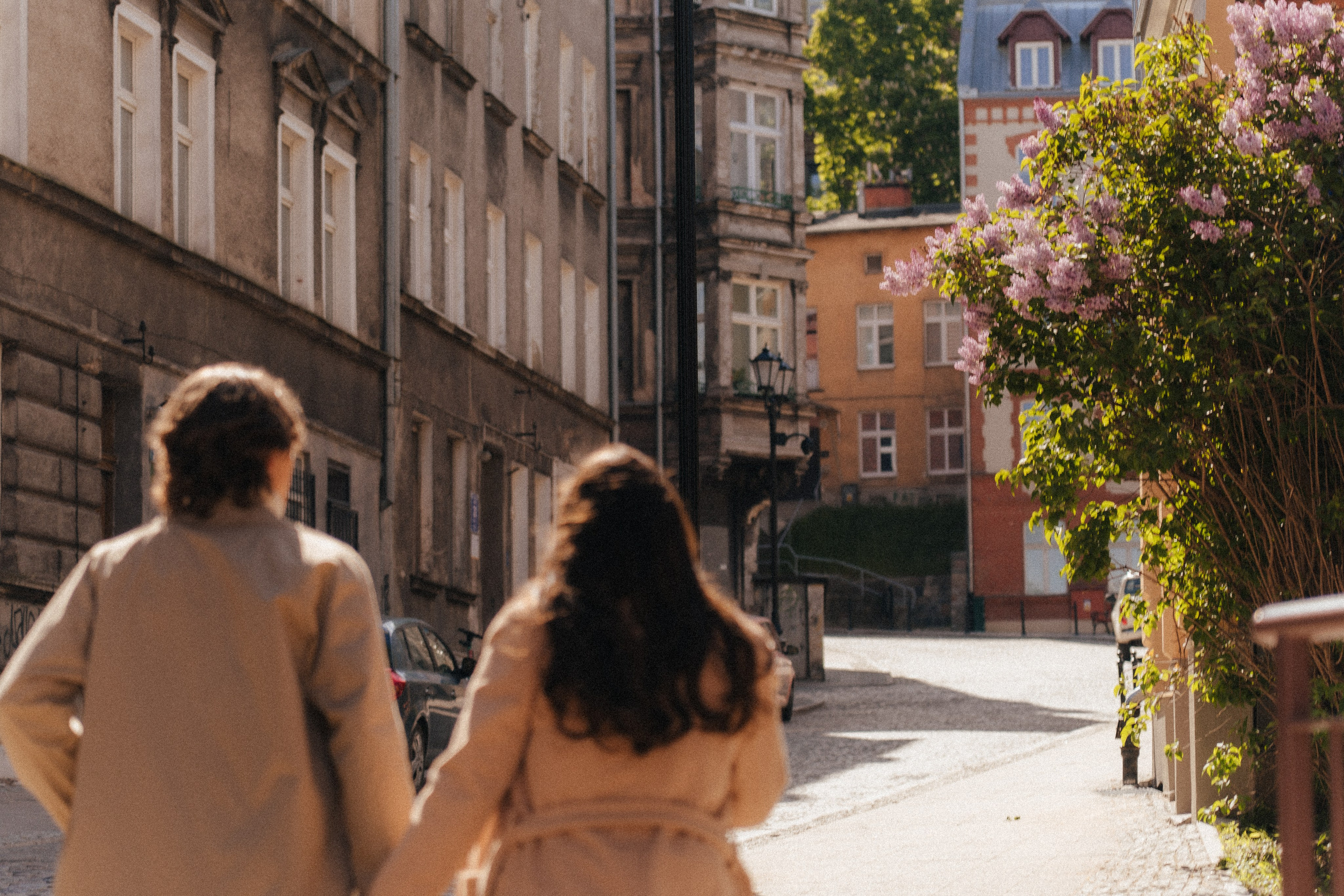 Pati i Szymon, miejska sesja love story. Fotograf ślubny & lifestyle Gdańsk, Karolina Baczewska