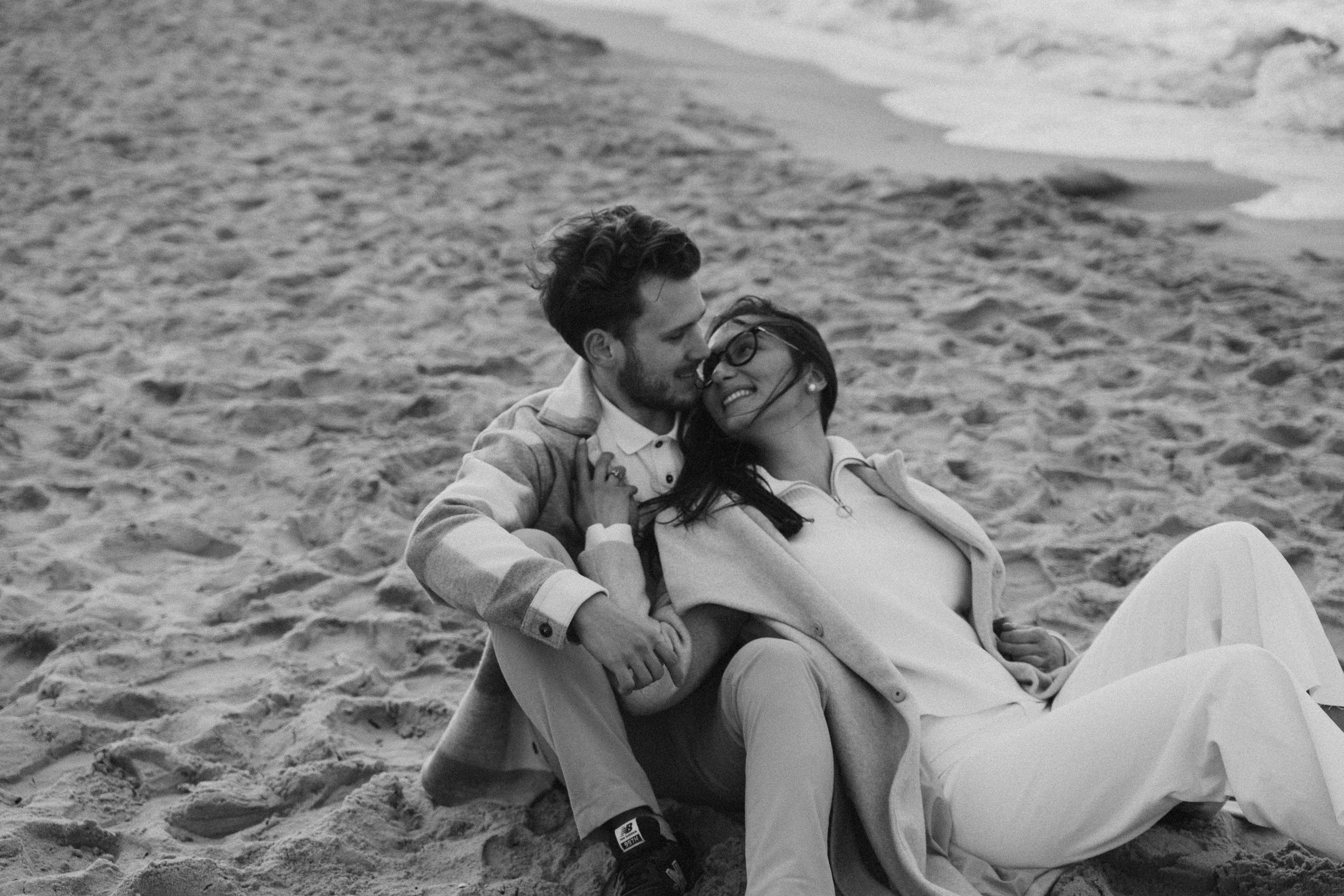 Kinga i Janek, love story nad morzem. Fotograf ślubny & lifestyle Gdańsk, Karolina Baczewska