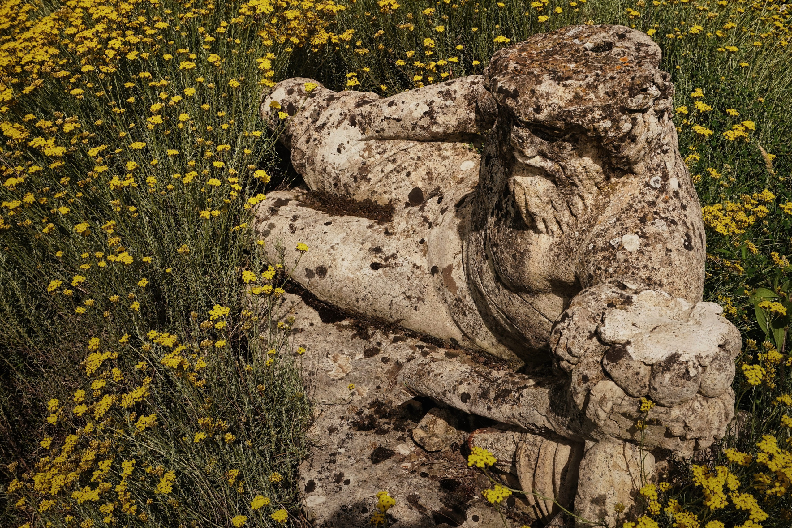 Photography of Italy – Replica garden statue at Hadrian’s Villa in Tivoli near Rome, photographed as part of a photography book about Rome.