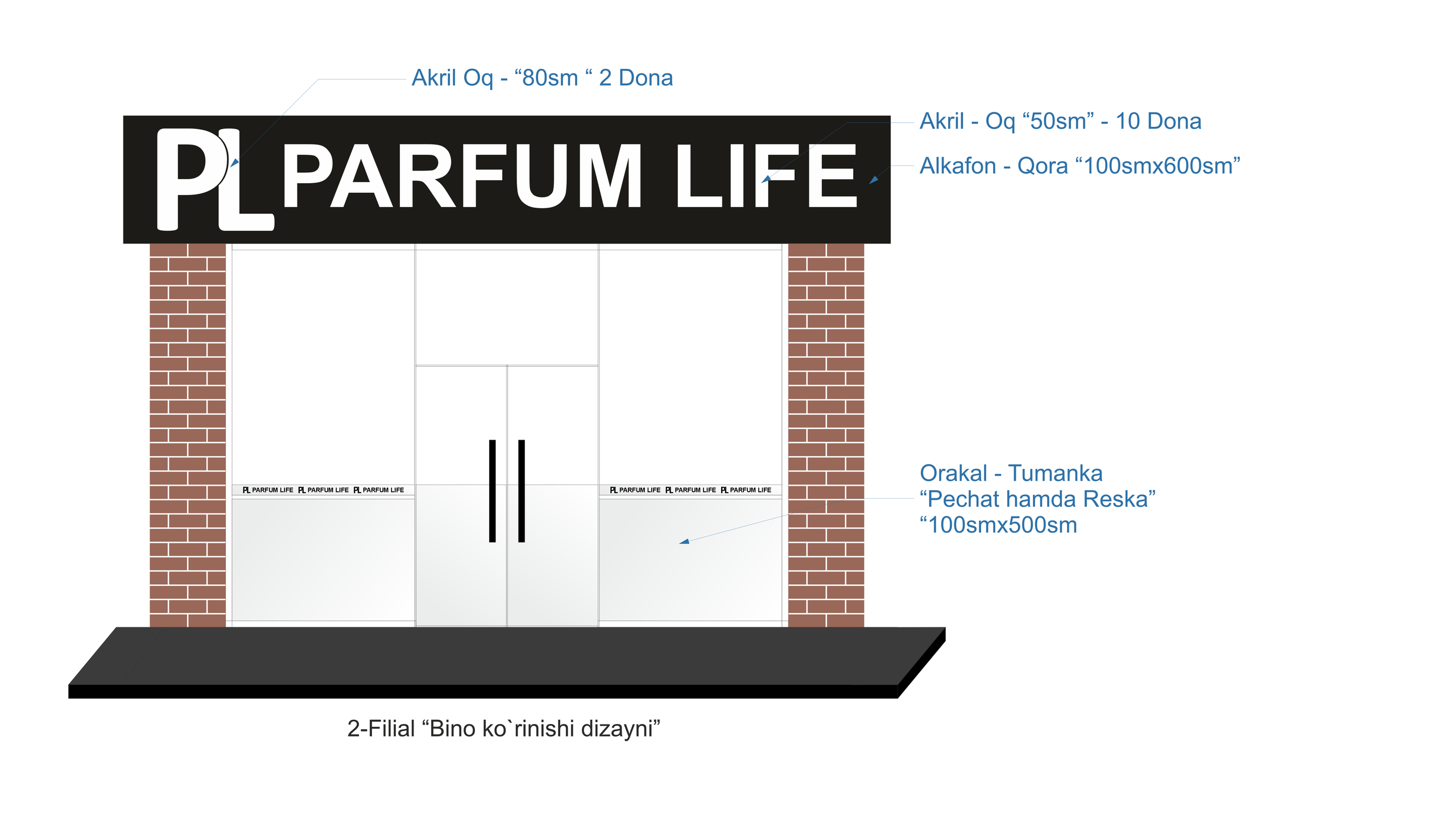 Parfum Life — Logotip / Qadoq dizayni. Dirov — Hayot Khodirov