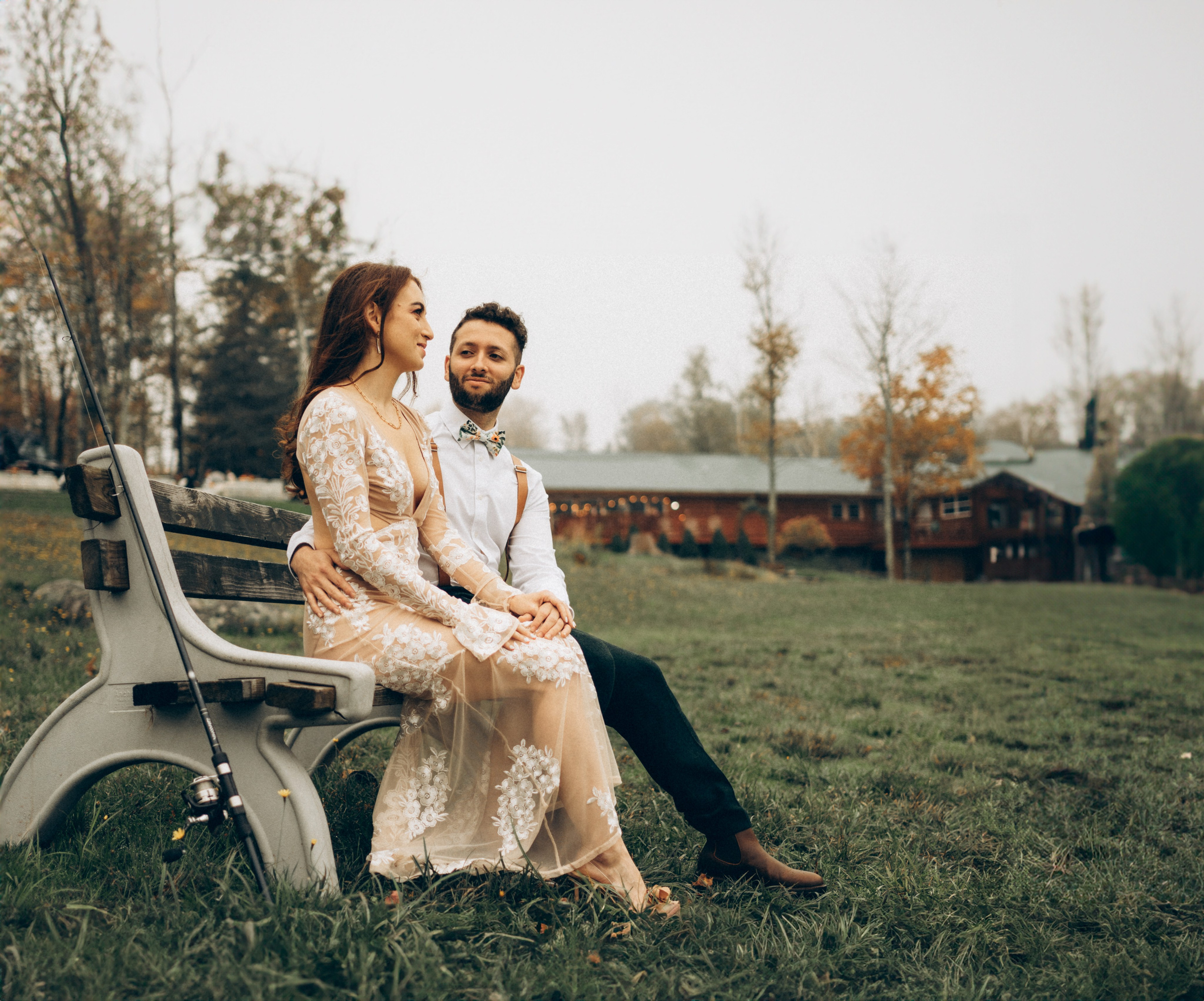 Timeless golden hour couple portrait by professional New York wedding photographer