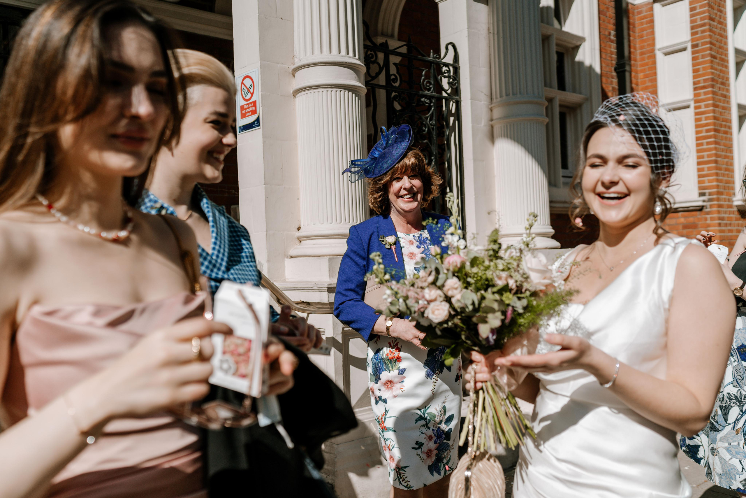 Wedding ceremony in Mayfair Library. London Wedding Photographer|Natasha Ferreira