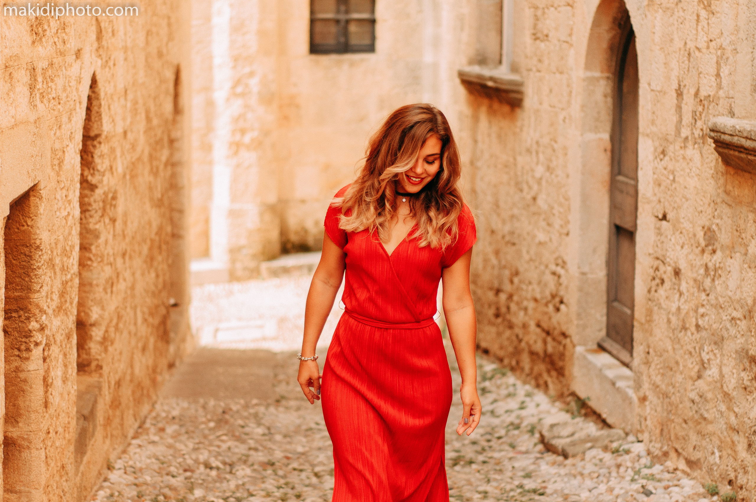 My beautiful girl. Photographer at Santorini