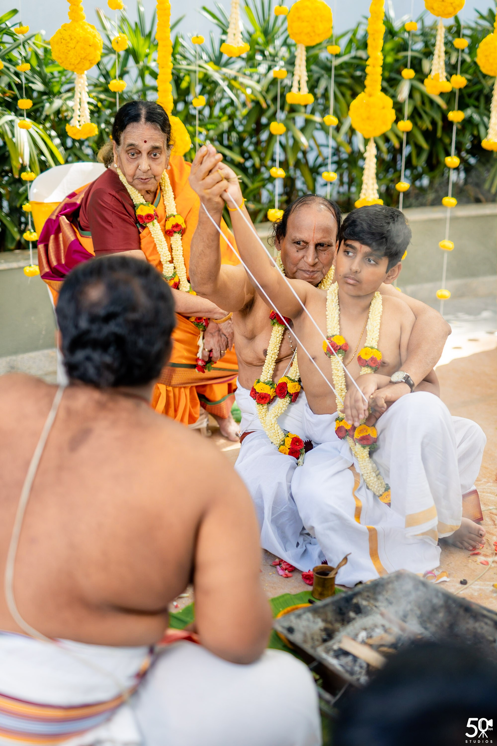 SANJAY AND SAKETH UPANAYANA. 50mm STUDIOS