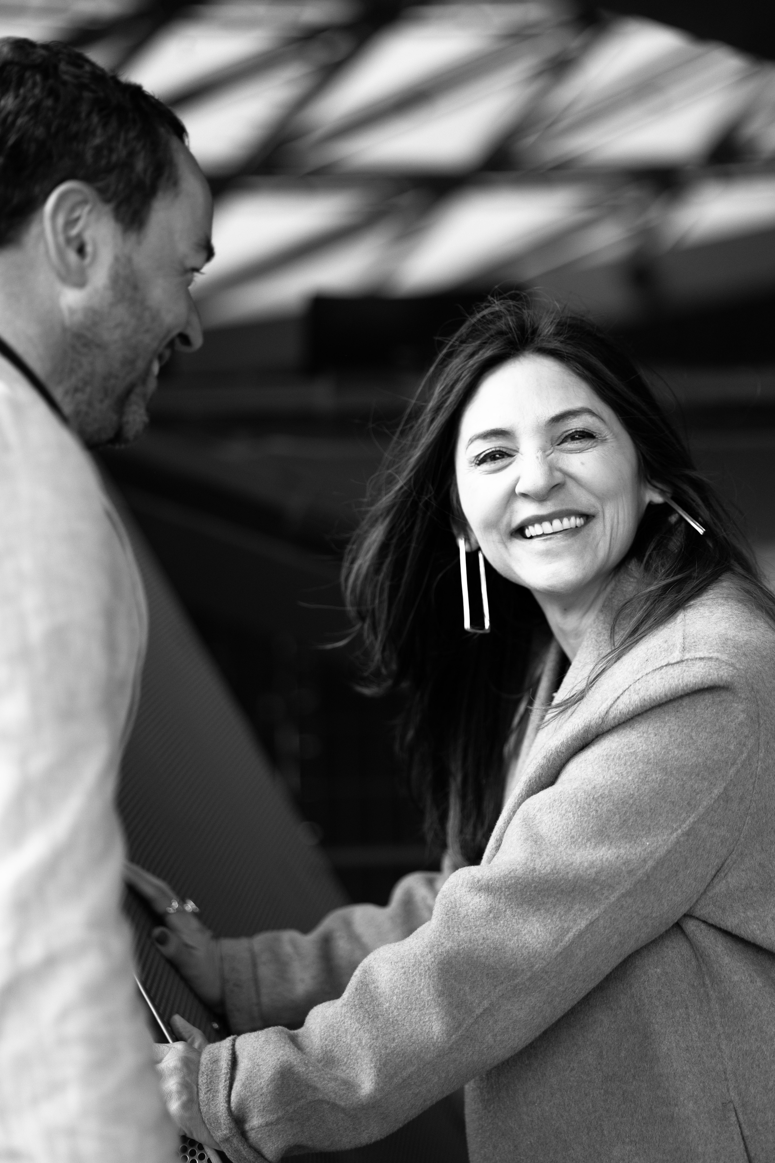 Black and white. Photographer in Munich